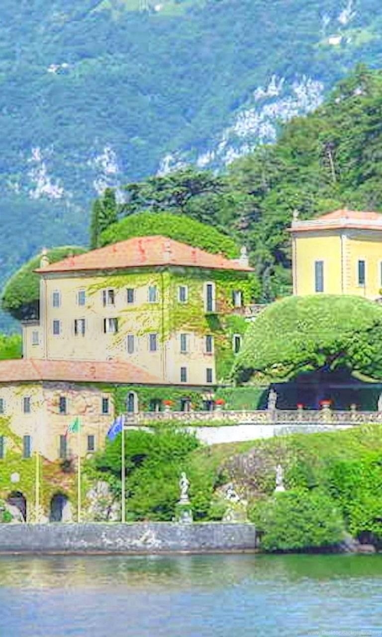 770x1280 Houses: House Lake Como Italy Scenic Best Wallpaper For HD 16:9, Phone