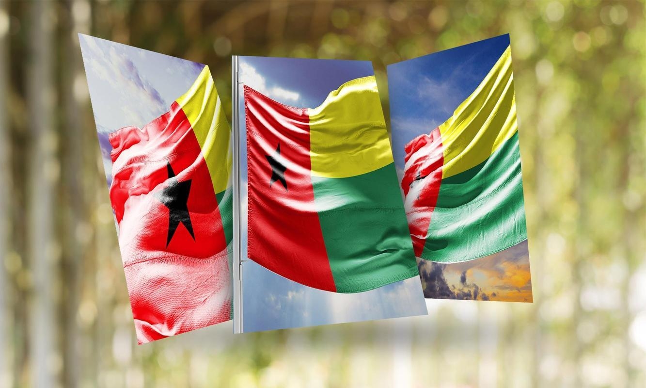 1340x800 Guinea Flag Wallpaper for Android, Desktop