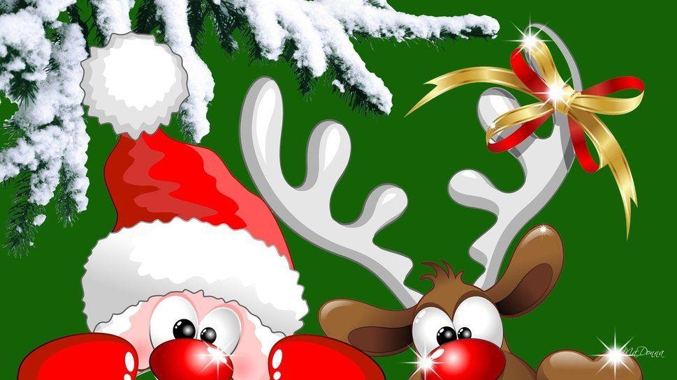 970x550 santa y rudolph wallpaper, Desktop