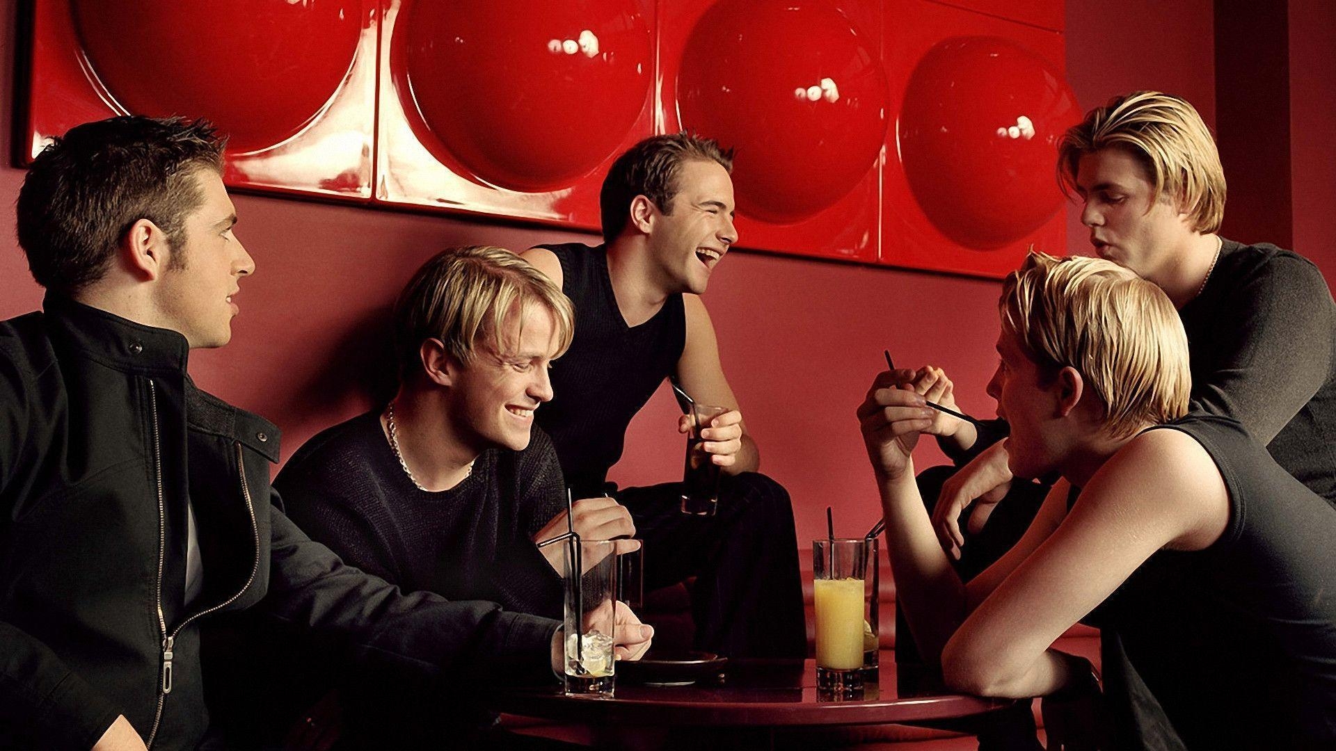 1920x1080 Download Wallpaper  westlife, smile, joy, band, drinks, Desktop