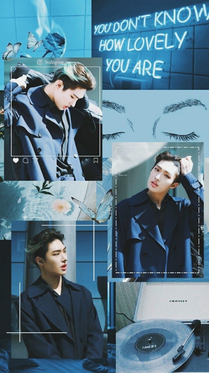 720x1280 Wallpaper Collage Mingi (ATEEZ), Phone