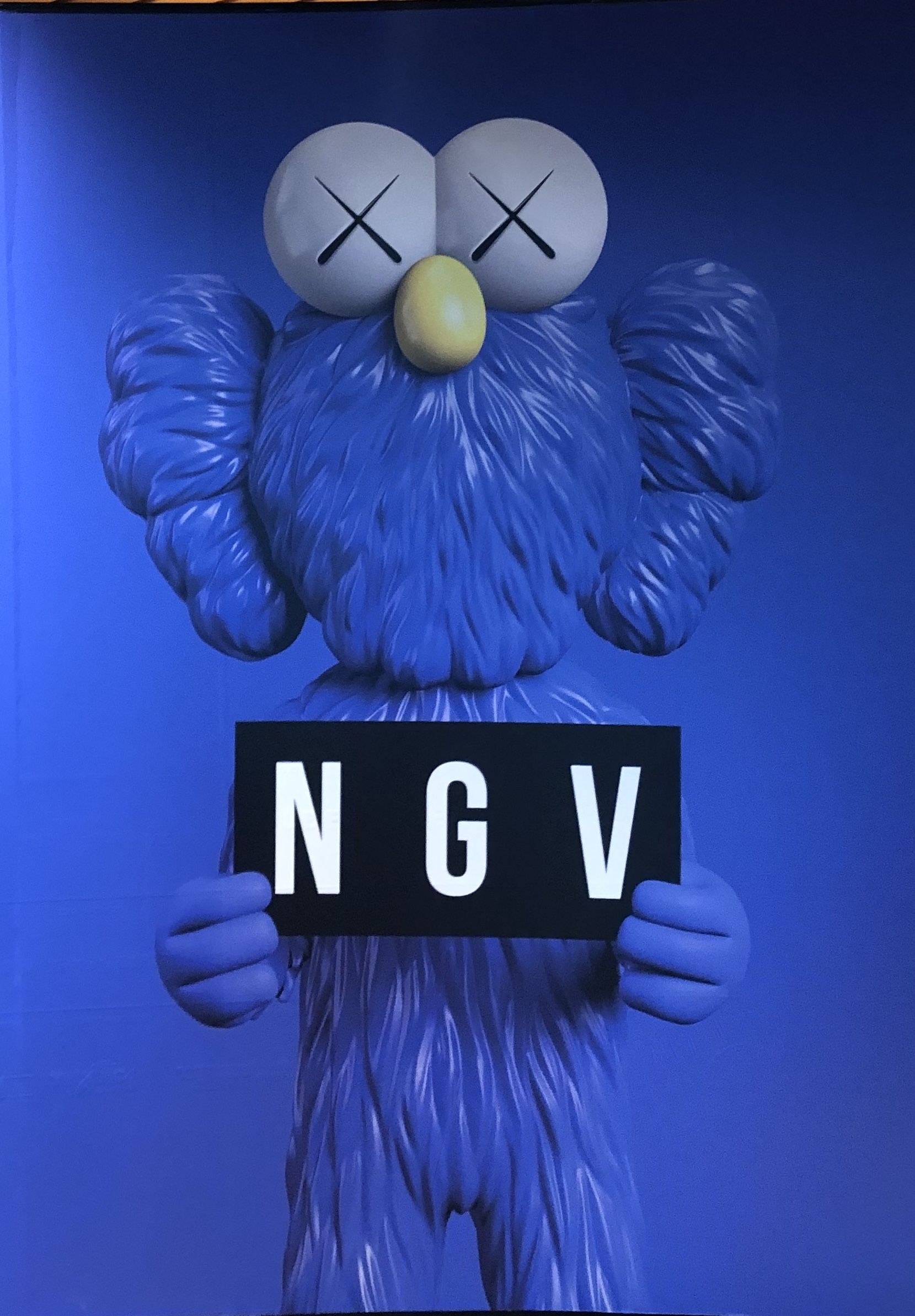 1660x2390 NGV #KAWS # Blue. Kaws wallpaper, Kaws iphone wallpaper, Bad girl wallpaper, Phone