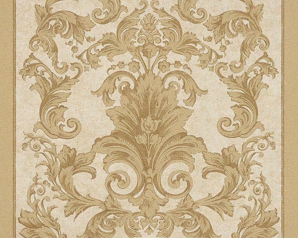 1000x800 Wallpaper Versace Striped Cream Gold 96217 5, Desktop