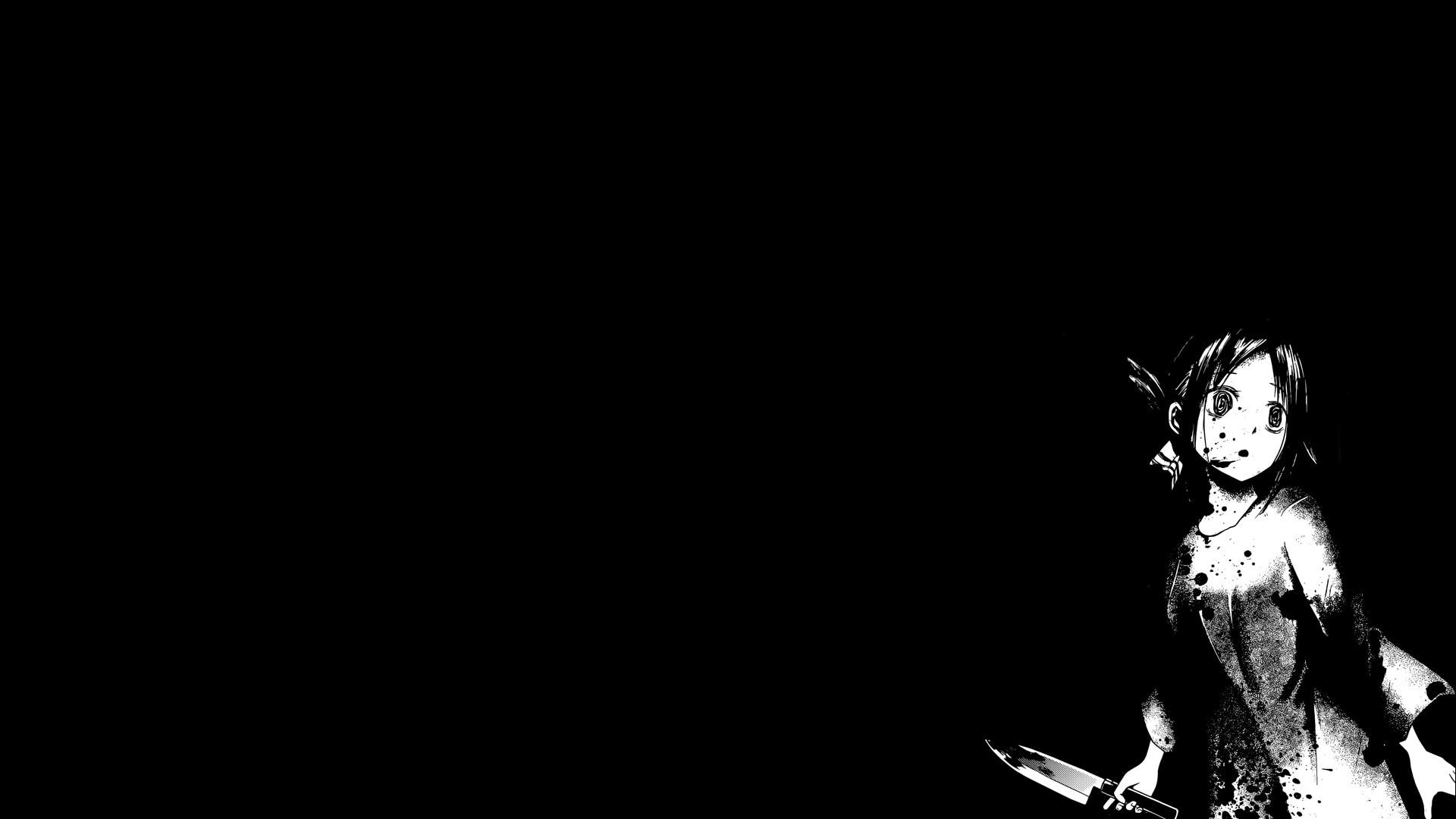 1920x1080 wallpaper: Wallpaper Anime Black And White, Desktop