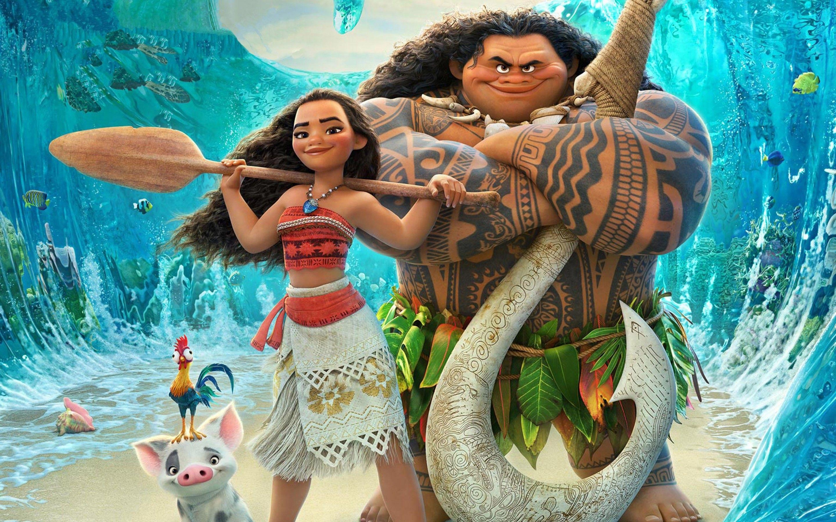 2880x1800 Wallpaper Disney, Moana, Animation, HD, Movies, Desktop