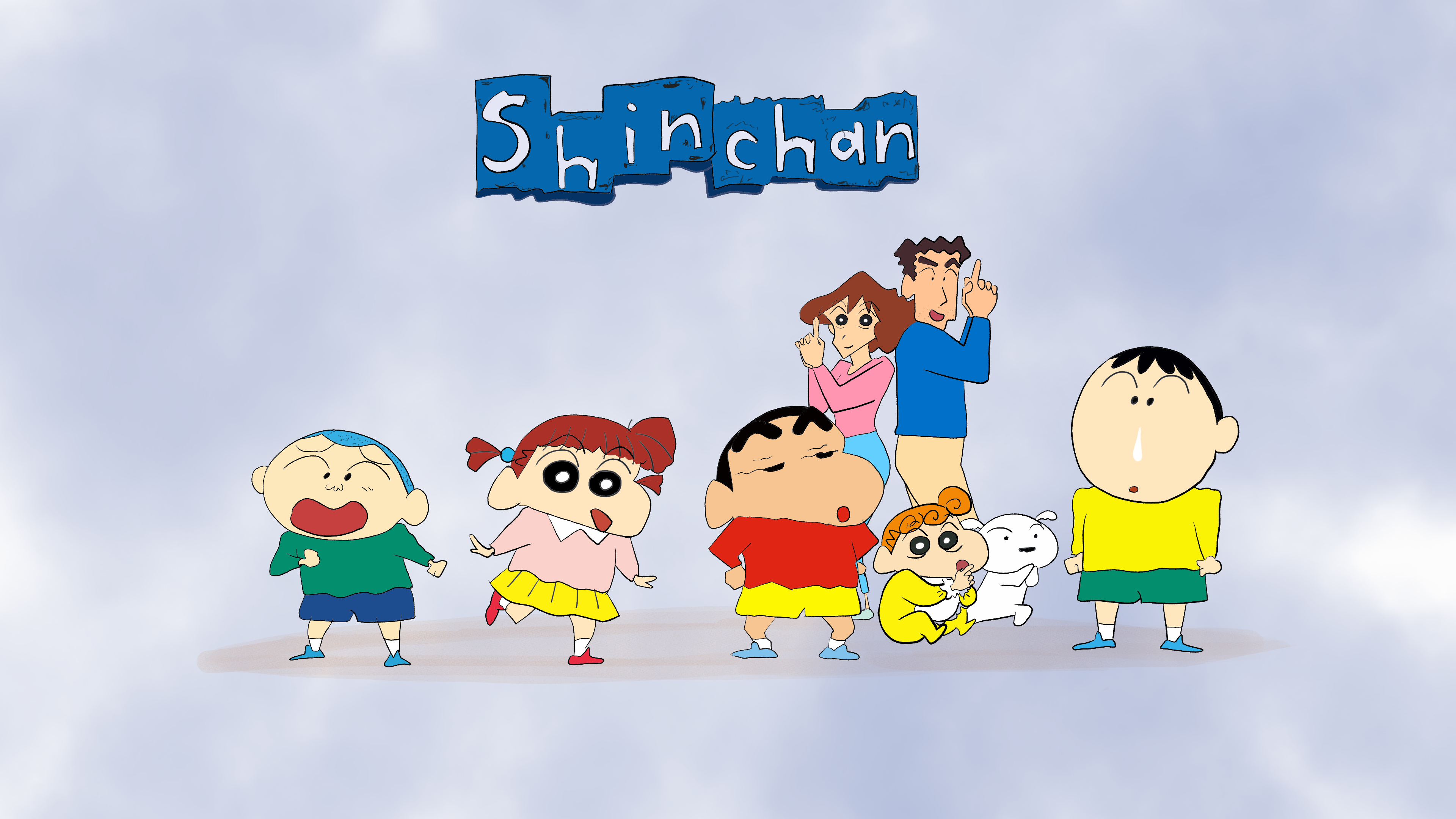 3840x2160 4K Anime Crayon Shin Chan Wallpaper, Desktop