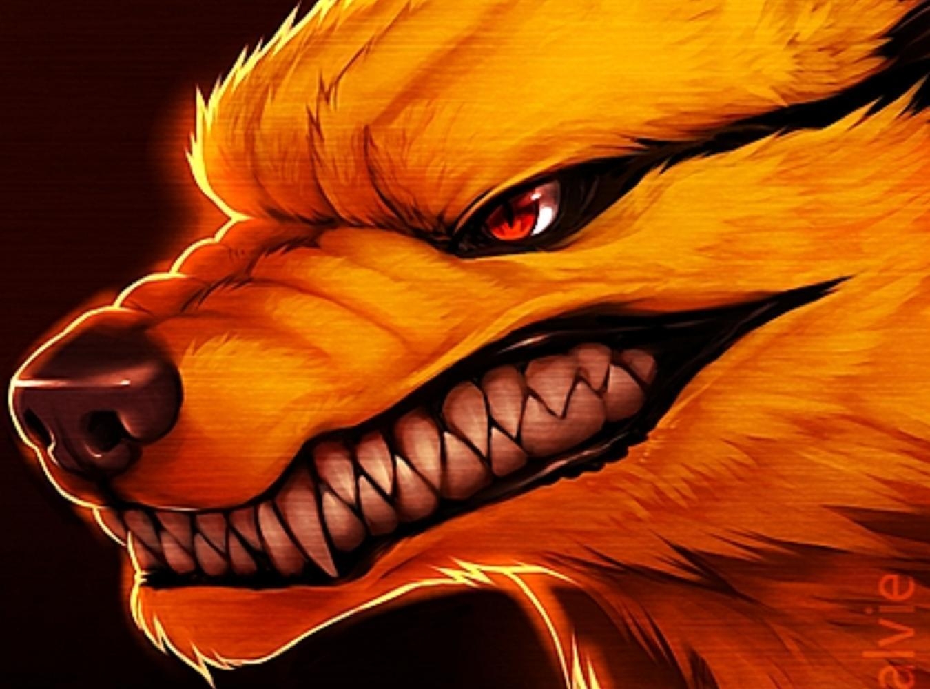 1350x1000 Nine Tailed Fox Wallpaper, Desktop