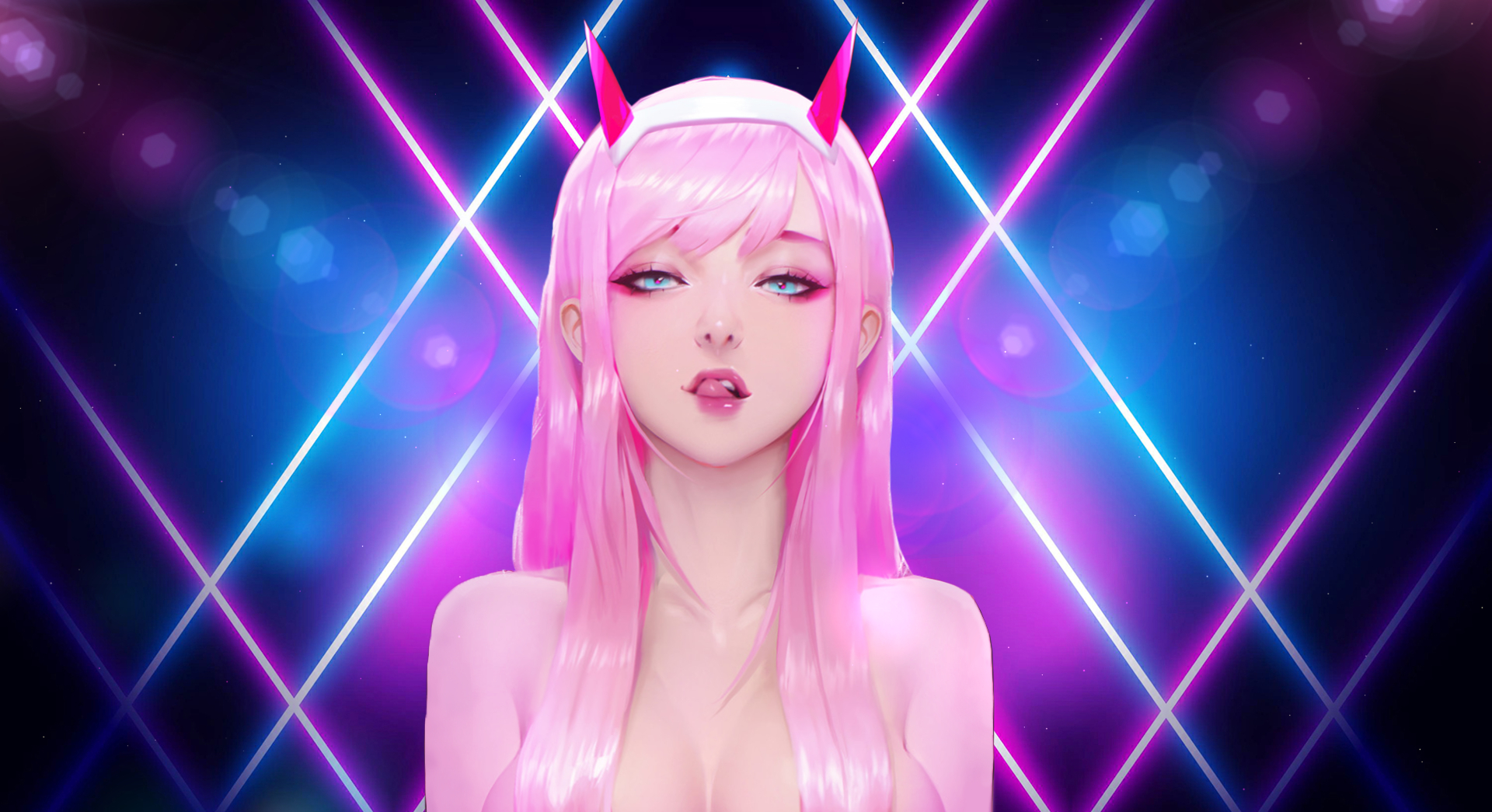 1920x1050 Zero Two Neon Darling in the Franxx live wallpaper [DOWNLOAD FREE], Desktop