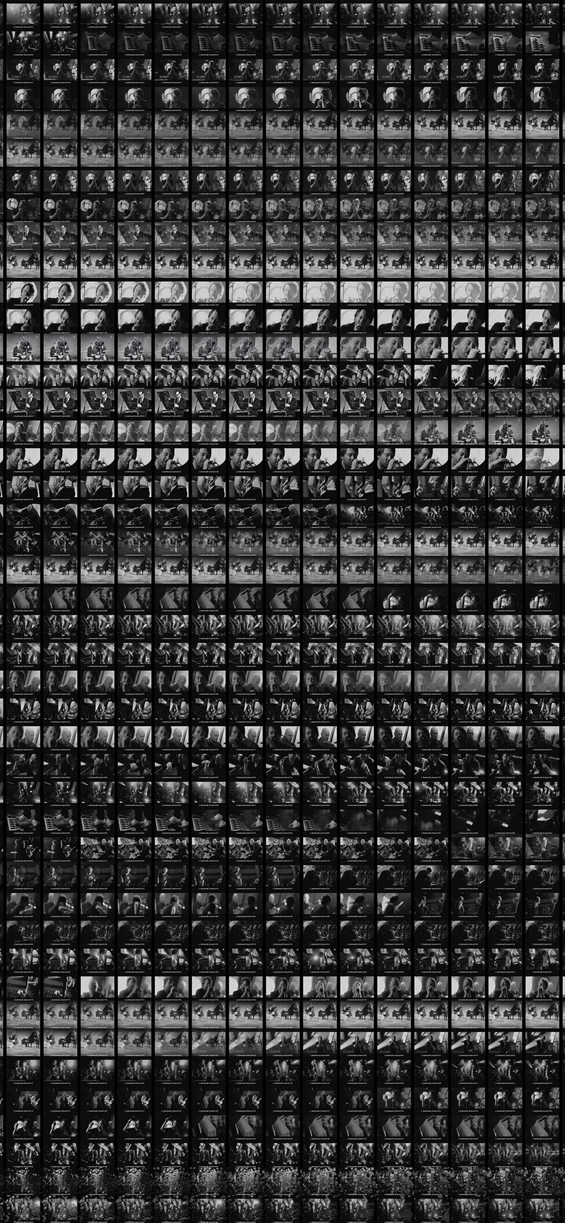 1130x2440 cinema screen square pattern dark bw, Phone