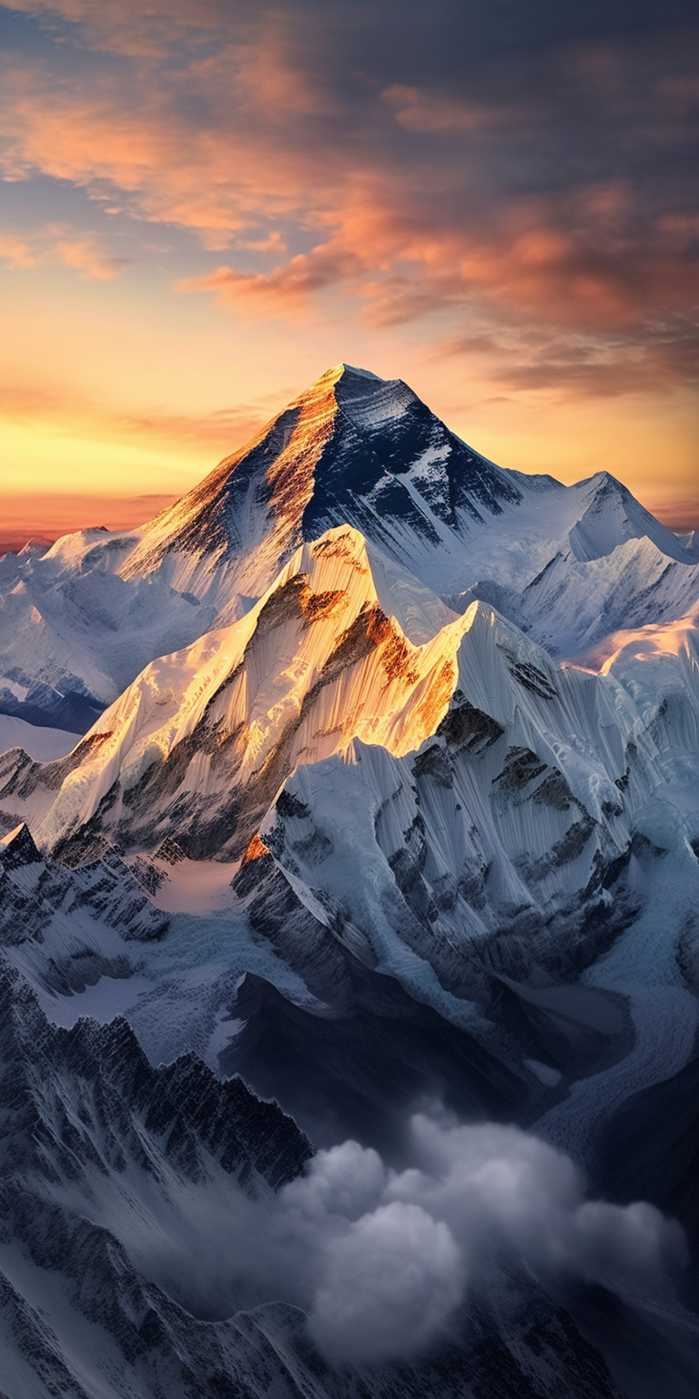 770x1540 Mount Everest IV: Full HD Wallpaper, Phone