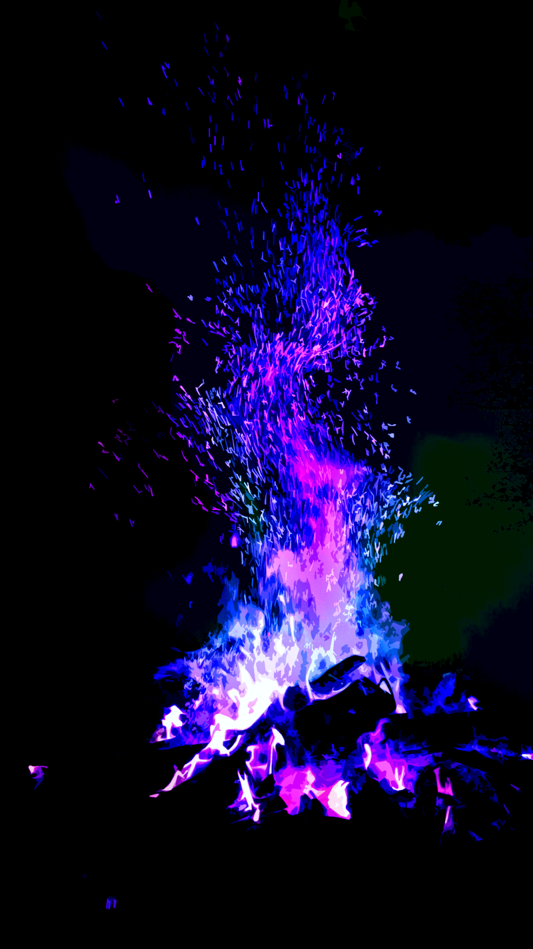 1080x1920 Violet, Purple, Water, Light, Electric blue, Technology, Phone