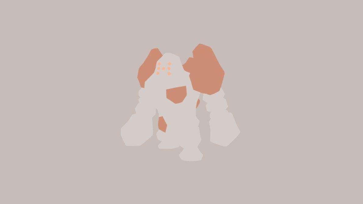 1200x670 Minimalistic Wallpaper: Regirock, Desktop