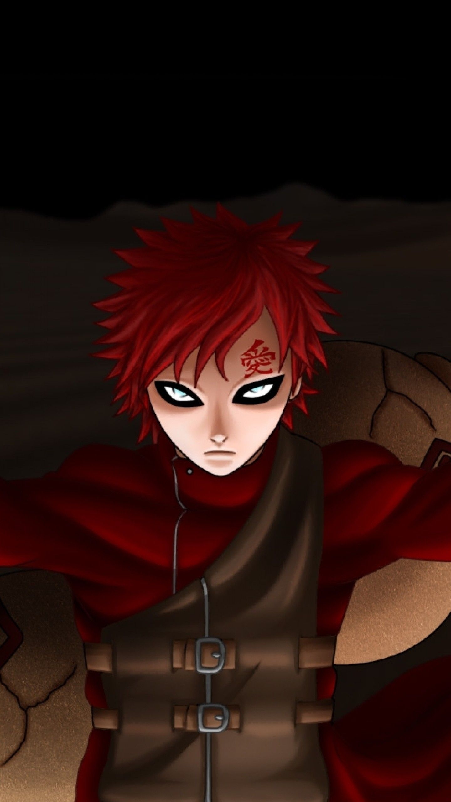 1440x2560 Preview wallpaper naruto, gaara, girl, magic, look, Phone