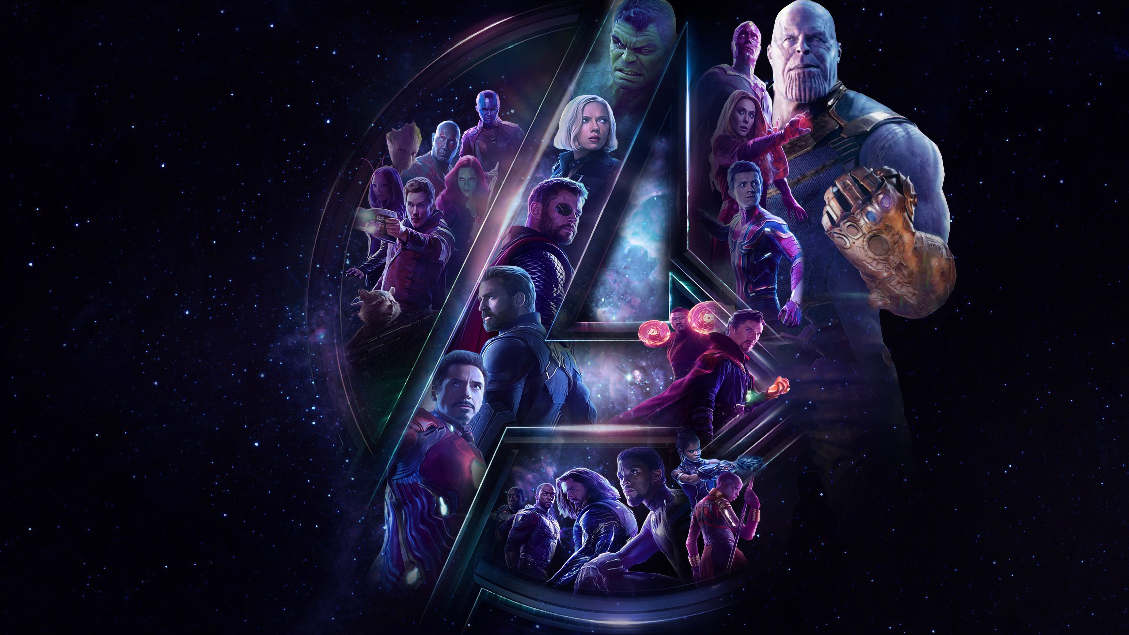 3840x2160 Avengers Infinity War All Superheros and Villain Poster Artwork 4K, Desktop