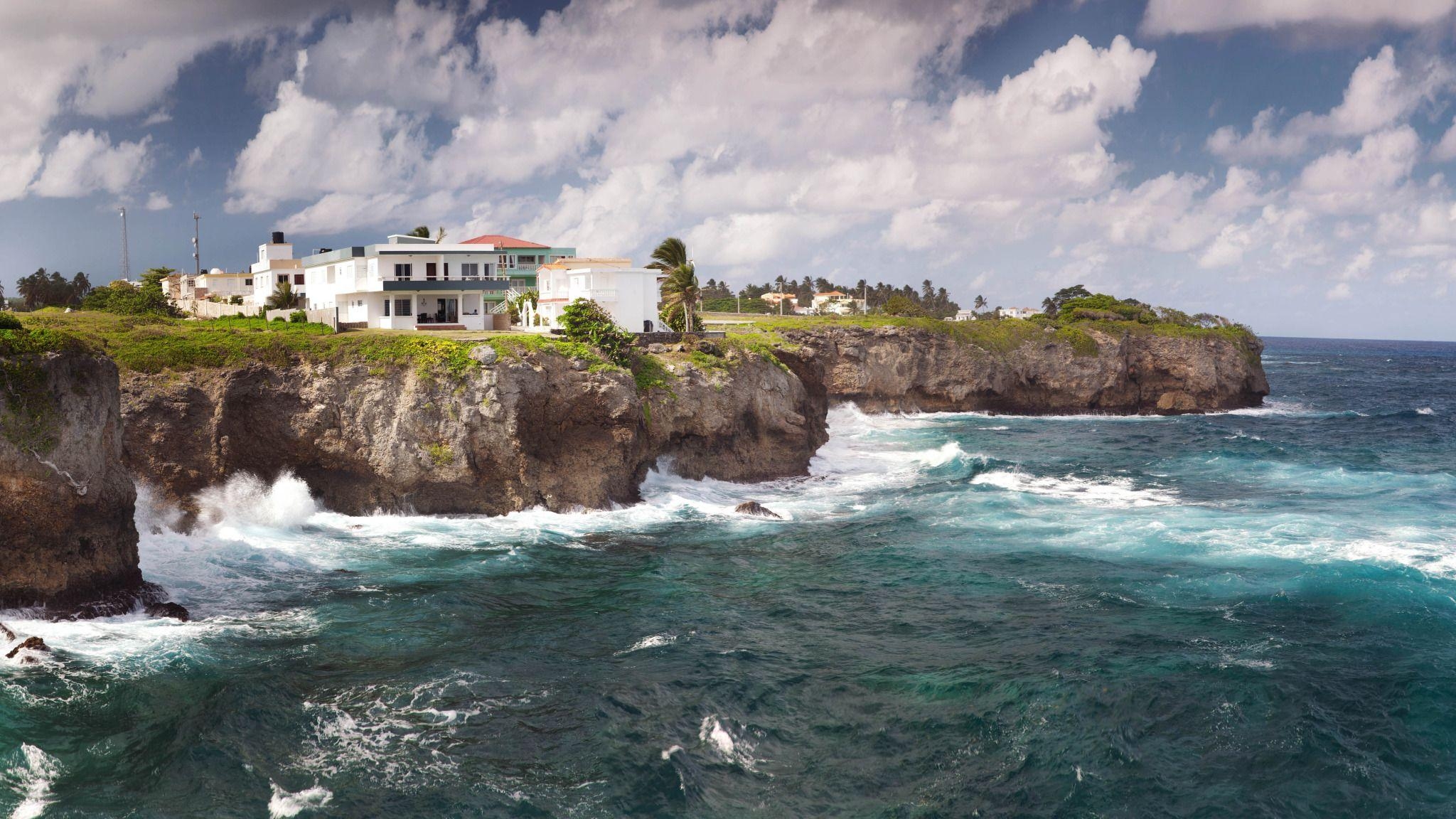 2050x1160 Sea Breeze', Dominican Republic, Cabrera, Cliffs widescreen, Desktop