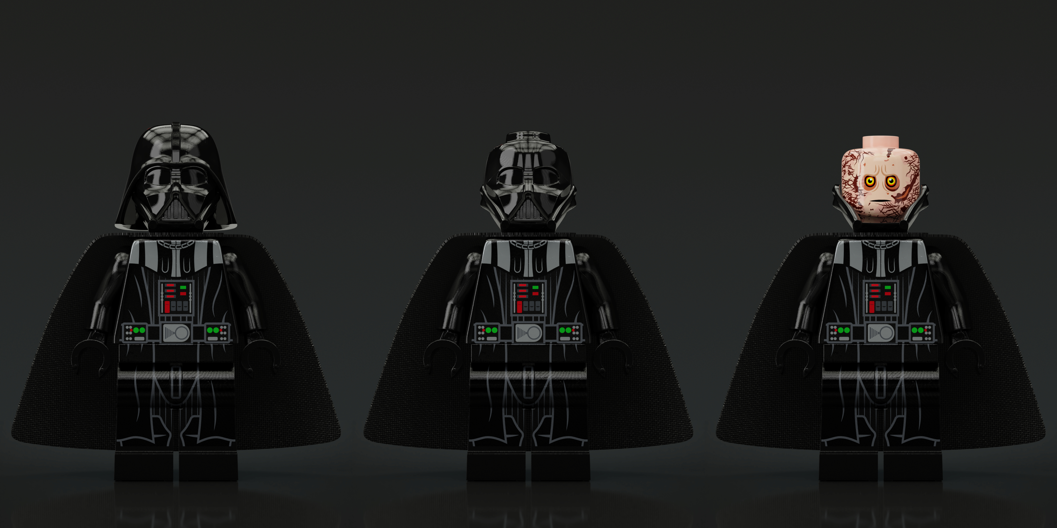 3600x1800 Lego Darth Vader Wallpaper Free Lego Darth Vader Background, Dual Screen