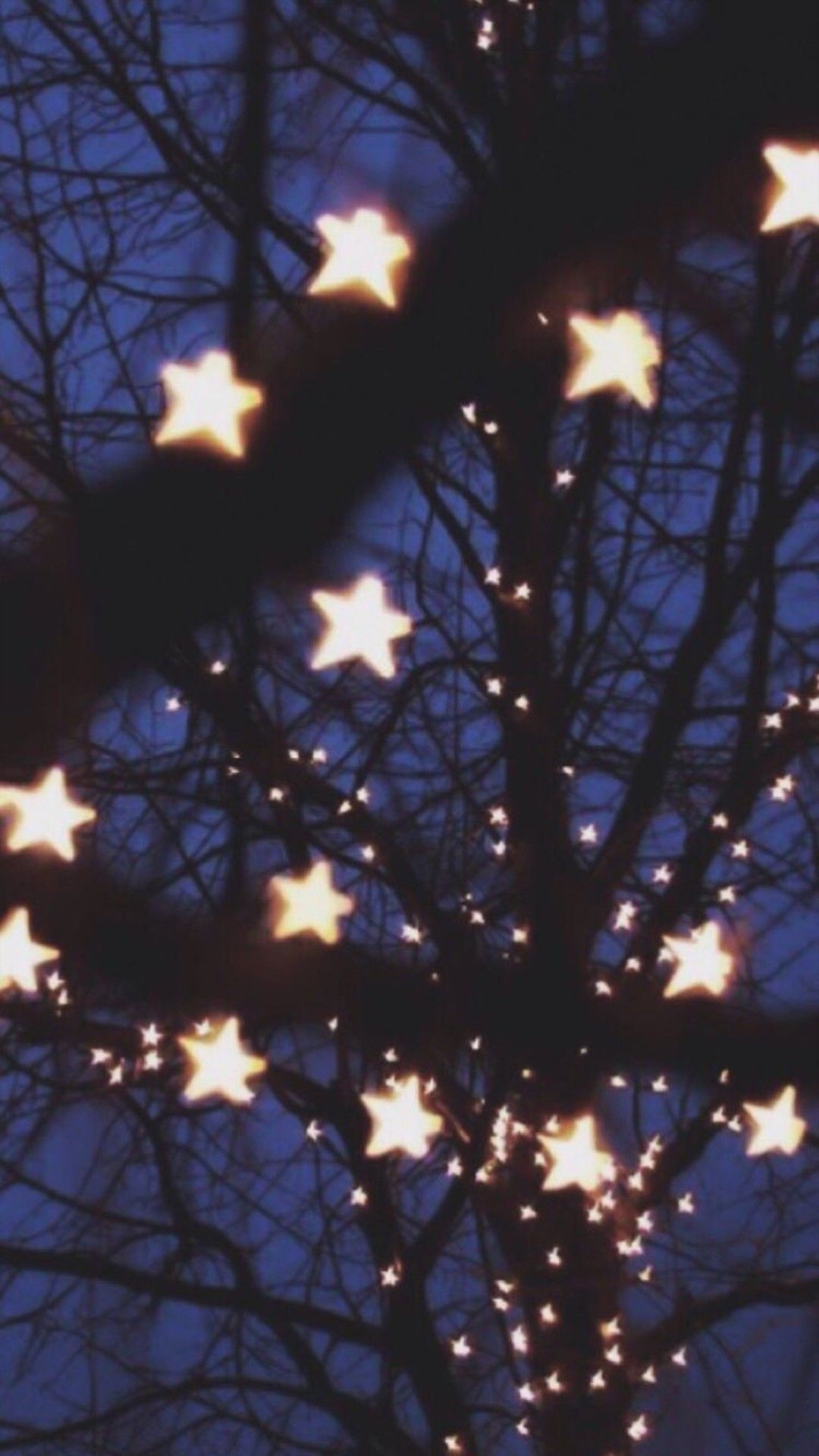 1080x1920 Blue Christmas Aesthetic Wallpaper, Phone