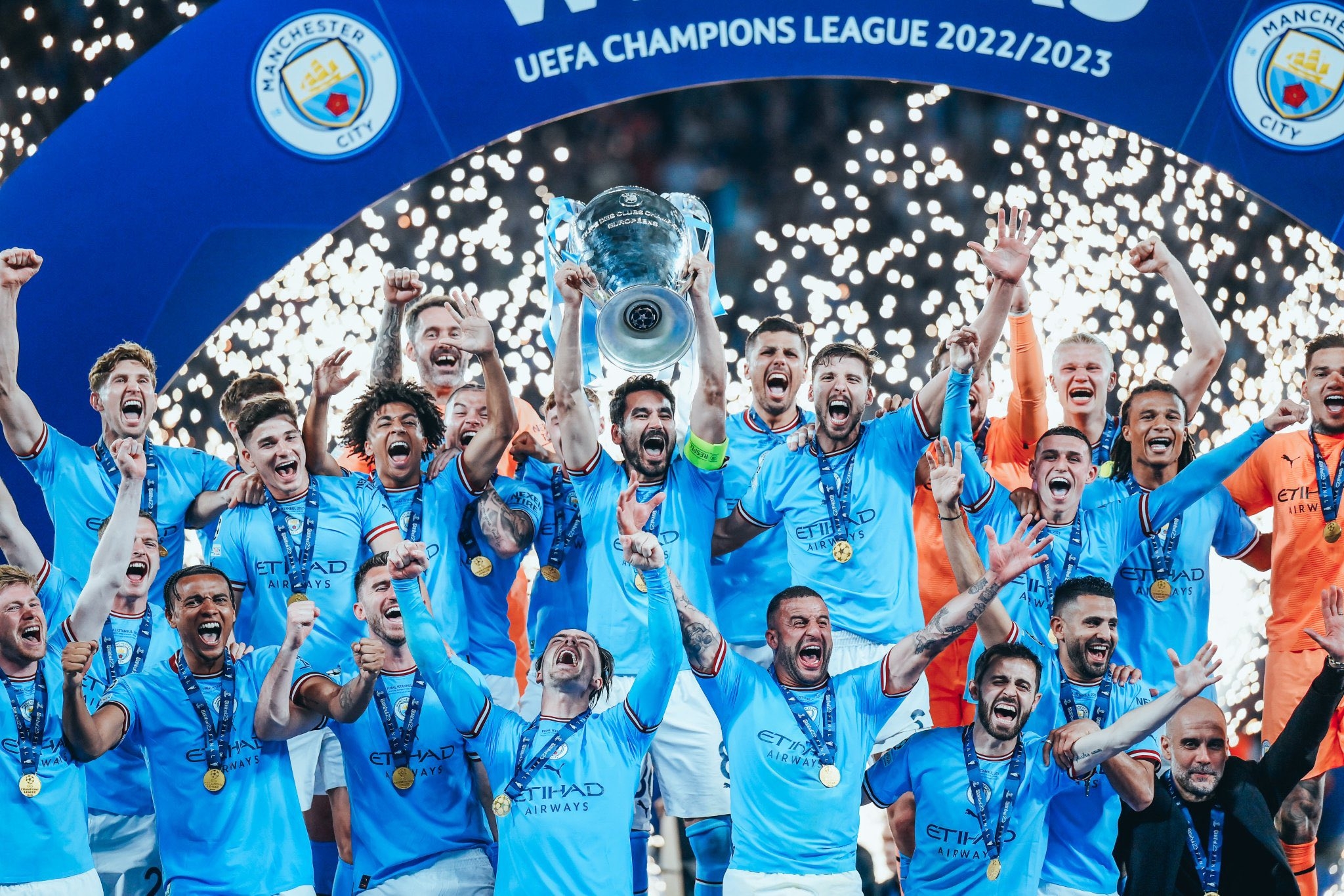 2050x1370 Manchester City UEFA Champions League 2023 Champions, Desktop