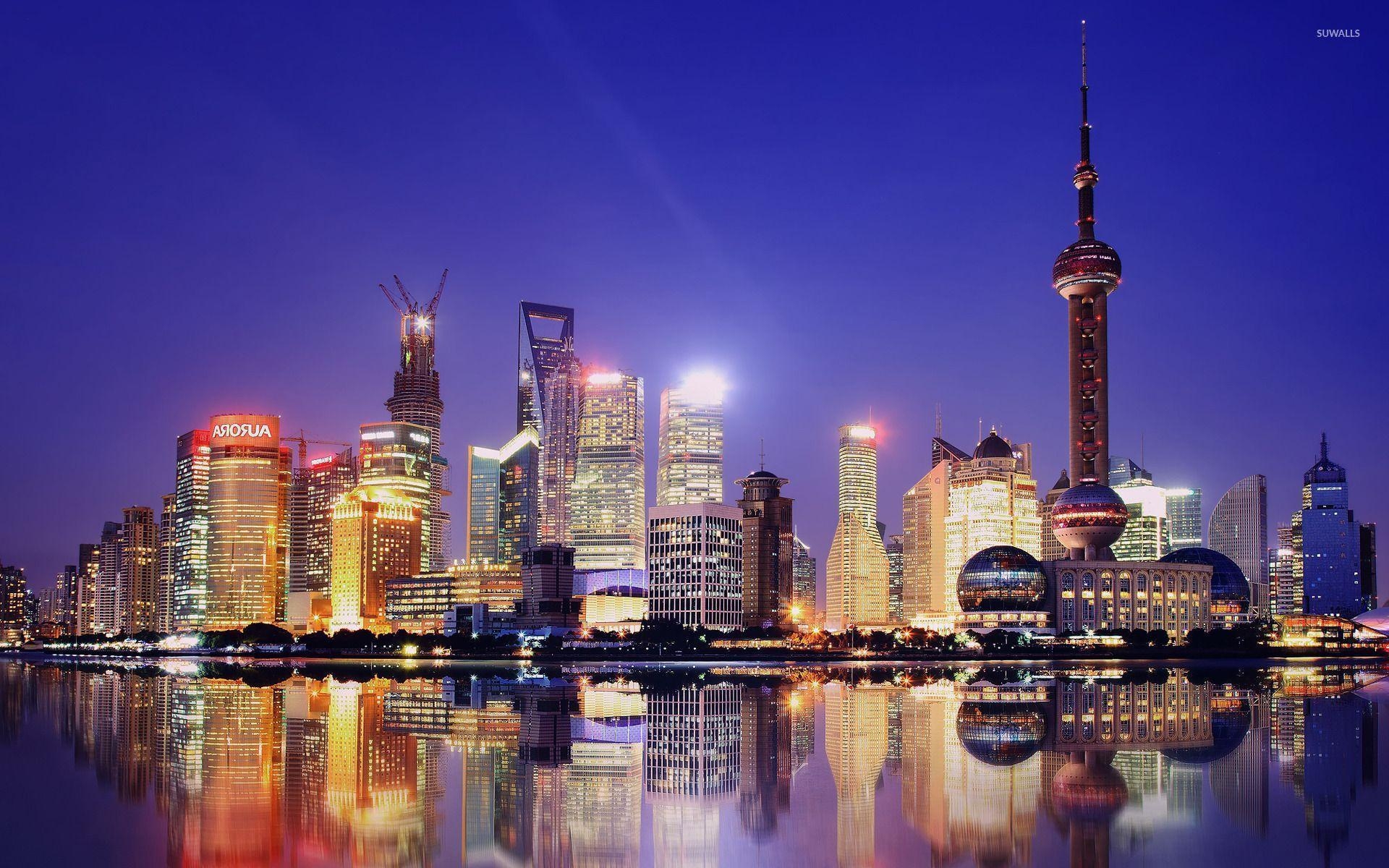 1920x1200 Shanghai lights wallpaper wallpaper, Desktop