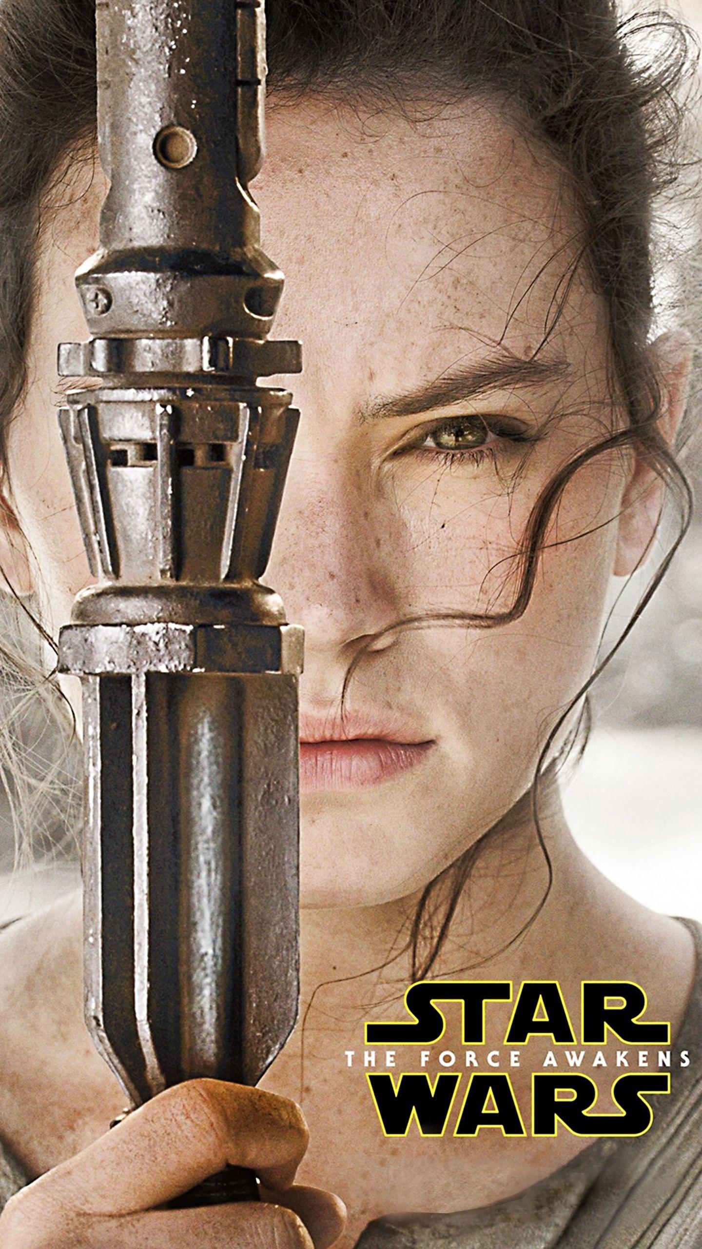 1440x2560 Rey Star Wars 7 The Force Awakens Smartphone Wallpaper, Phone