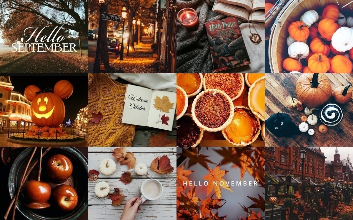 1200x750 Autumn Collages Wallpaper, Desktop