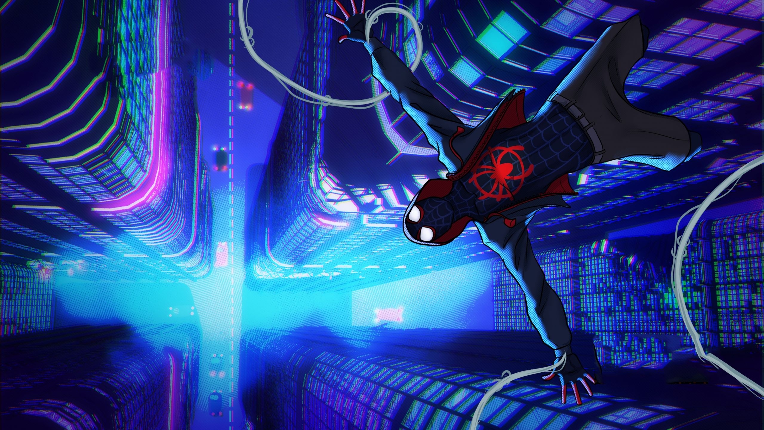 2560x1440 Miles Morales In Spider Man Into The Spider Verse Wallpaper, Desktop