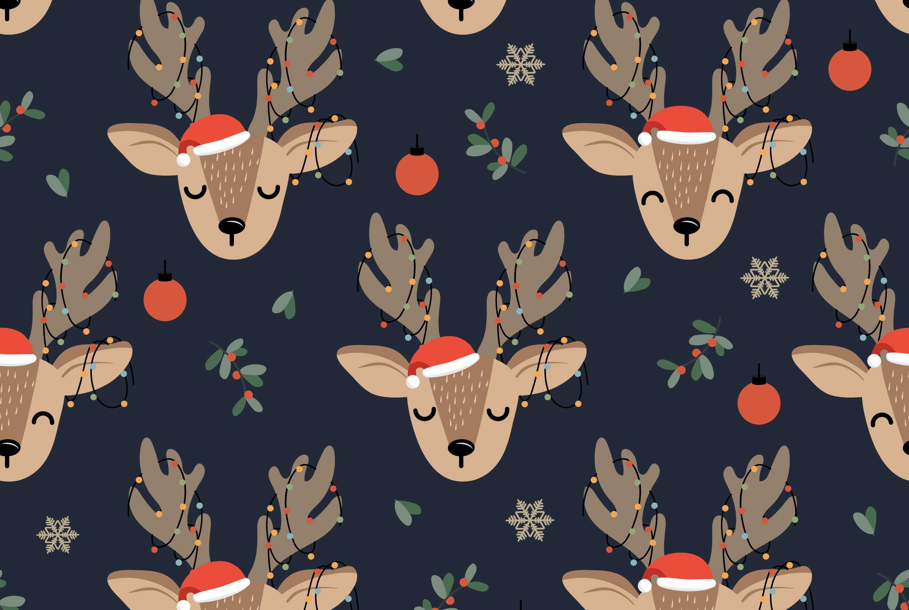 3000x2020 Festive Christmas Zoom Background, Desktop