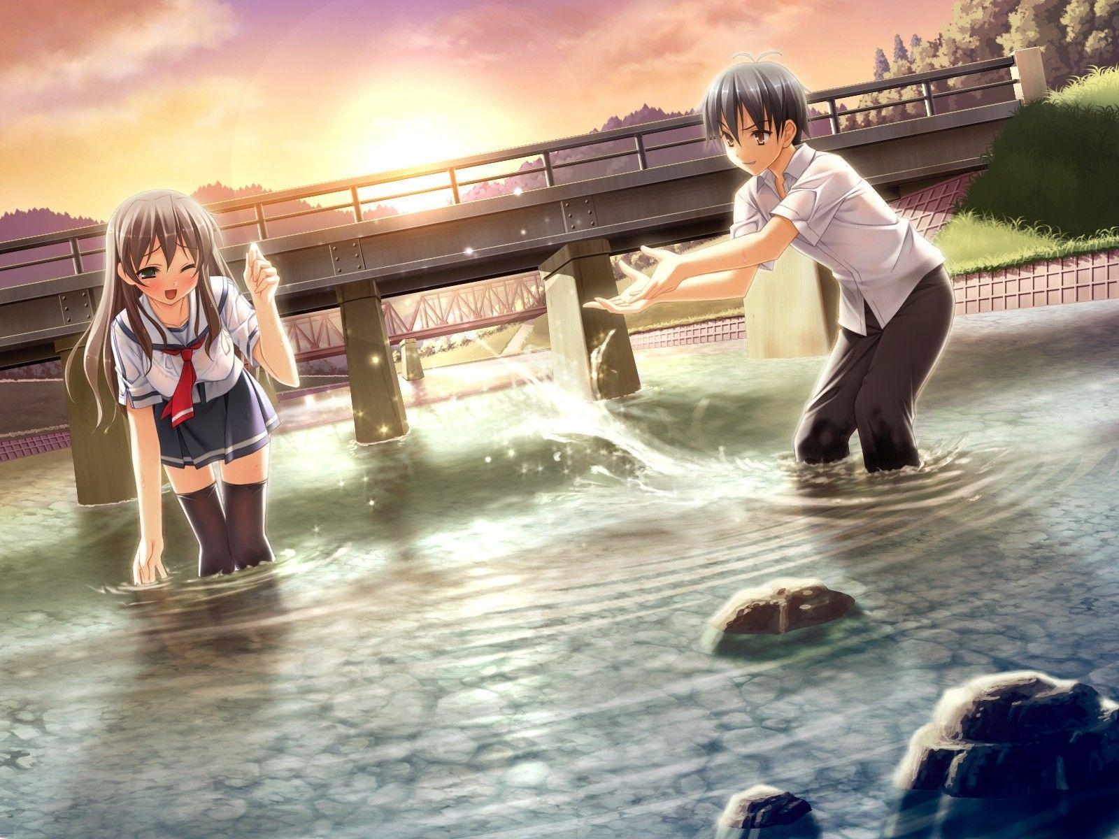 1600x1200 Romantic Couples Anime Wallpaper. Romantic Wallpaper. Chobirdokan, Desktop