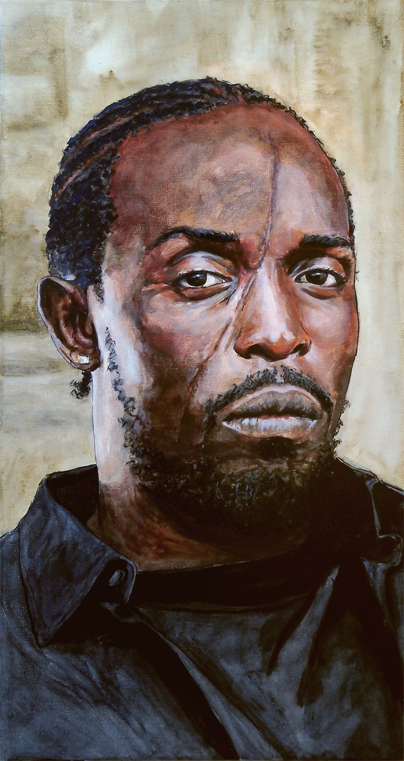 800x1510 Paintings on the Side. Favorite tv characters, The wire hbo, Omar, Phone