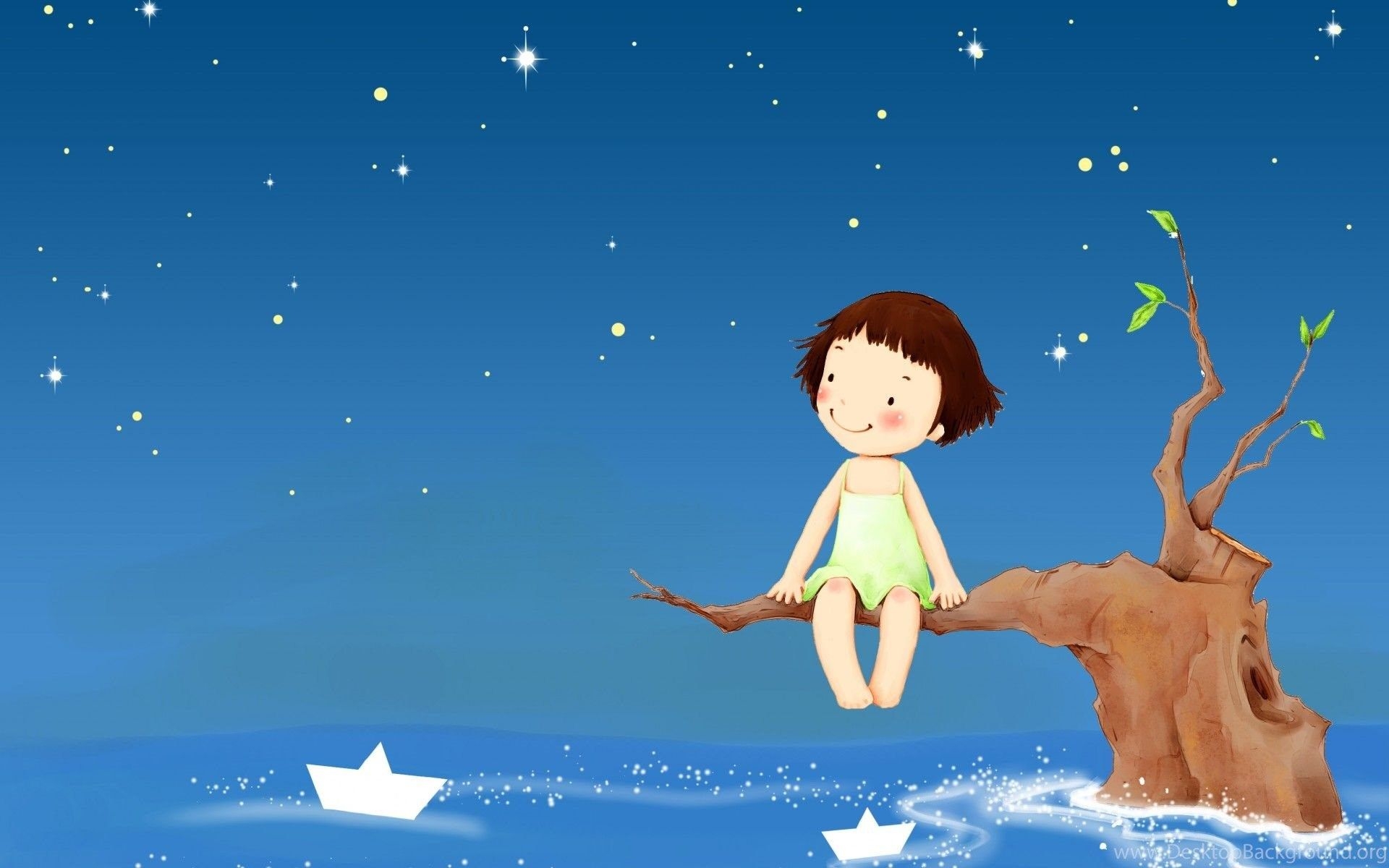 1920x1200 Cute Cartoon Girl Wallpaper For Desktop, Laptop & Mobile Desktop Background, Desktop