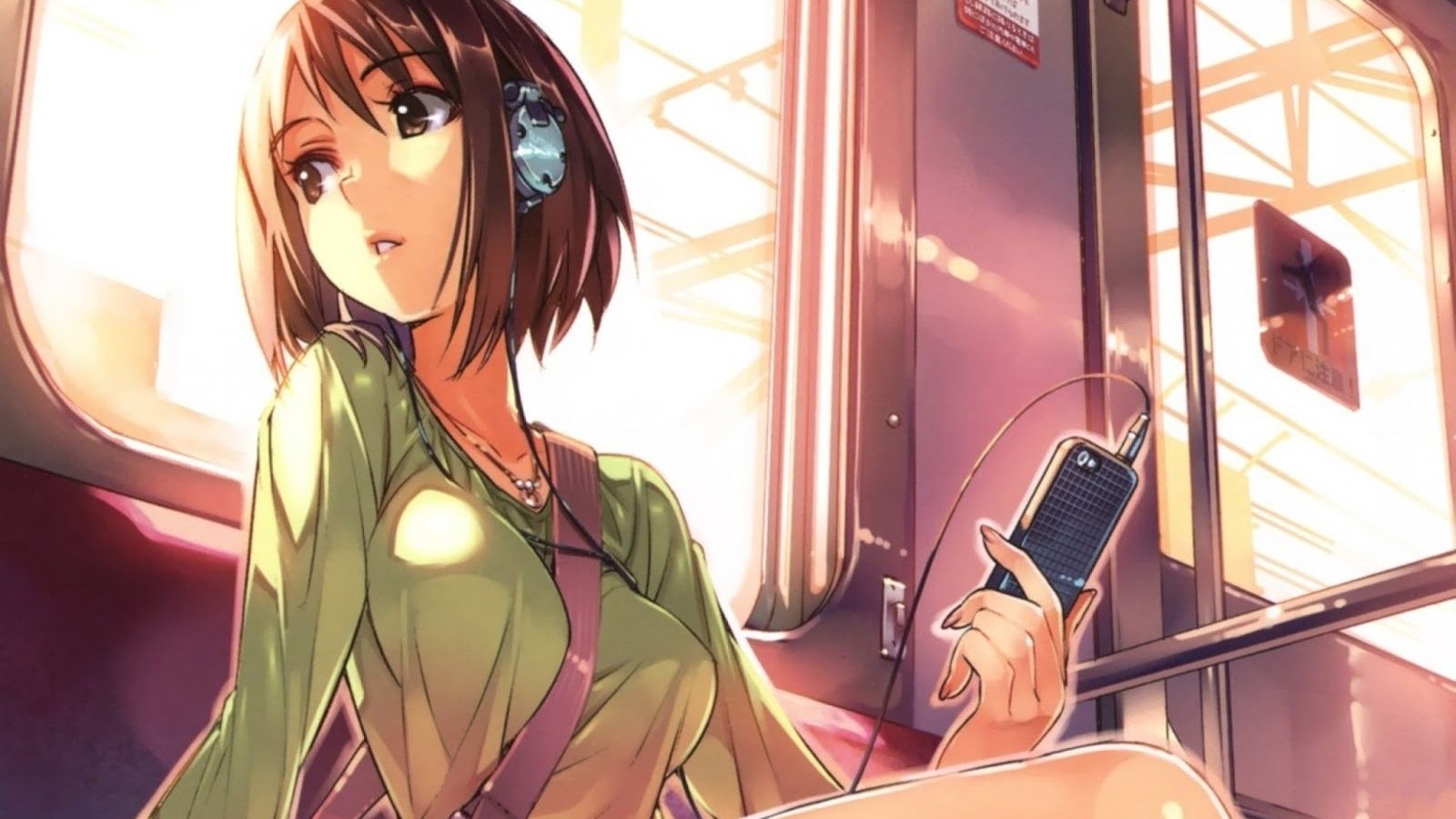 1600x900 Free download Tomboy Anime Girl With Headphones Vi mi tc ngn kiu, Desktop