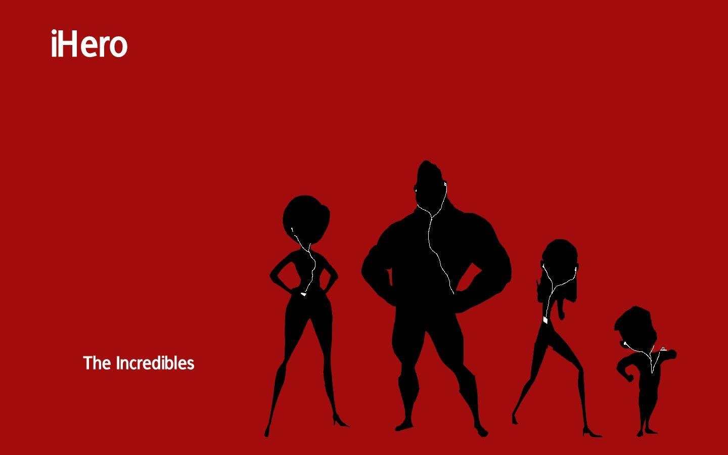 1440x900 Computer wallpaper for free, the Incredibles iPod style background, Desktop