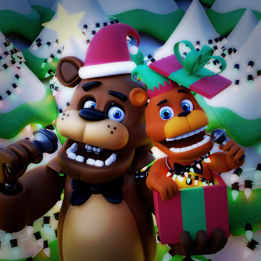 900x900 Merry Christmas from The Fazbear Family!. Fnaf drawings, Fnaf wallpaper, Fnaf, Phone