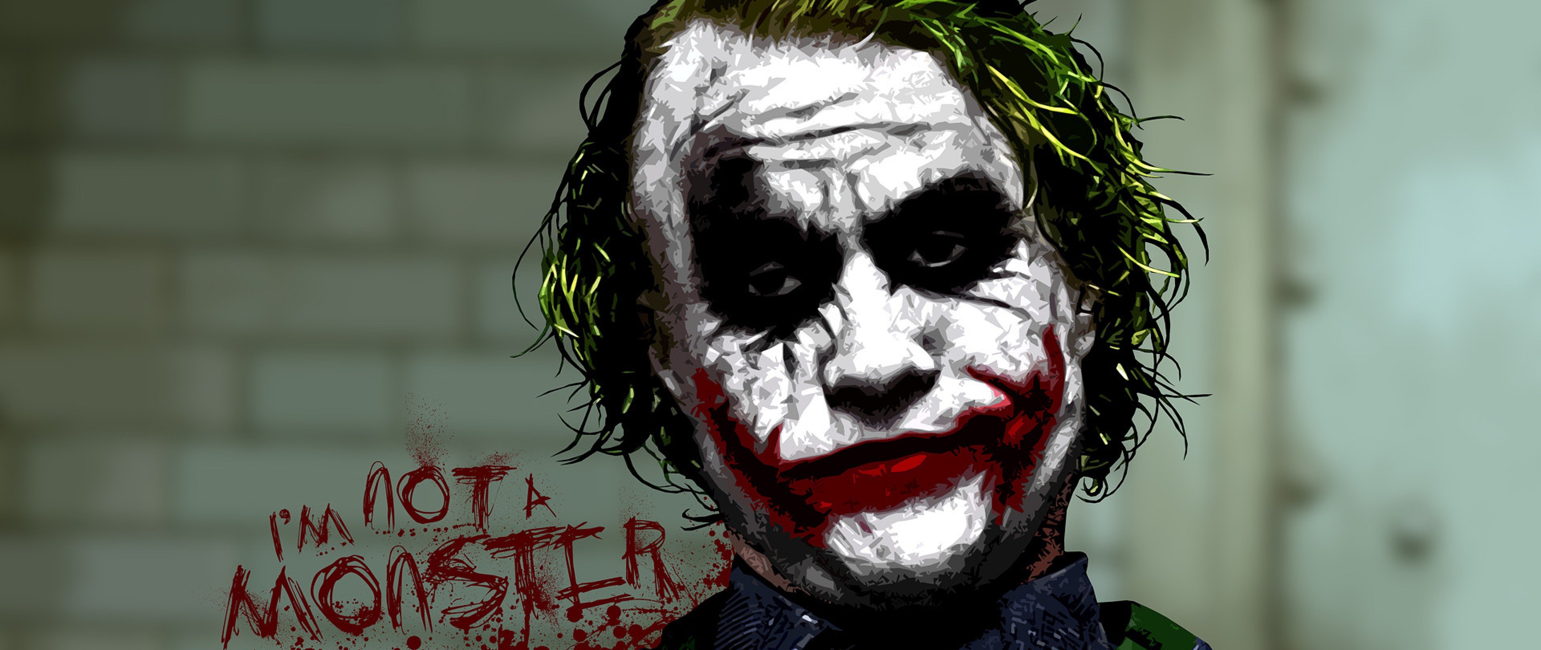 5120x2160 The Joker HD Wallpaper 4K Ultra HD Wide TV Wallpaper, Dual Screen