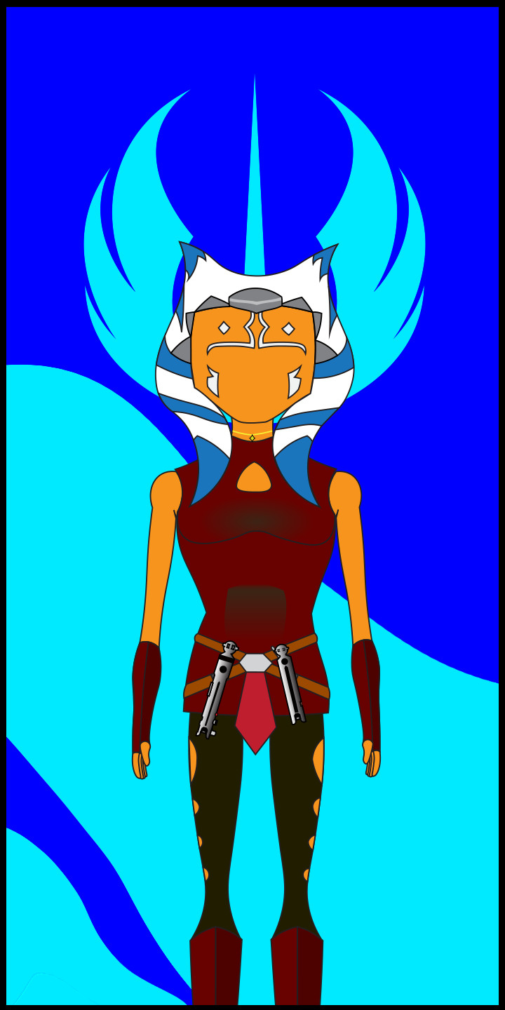 720x1440 Ahsoka Vector Wallpaper, Phone