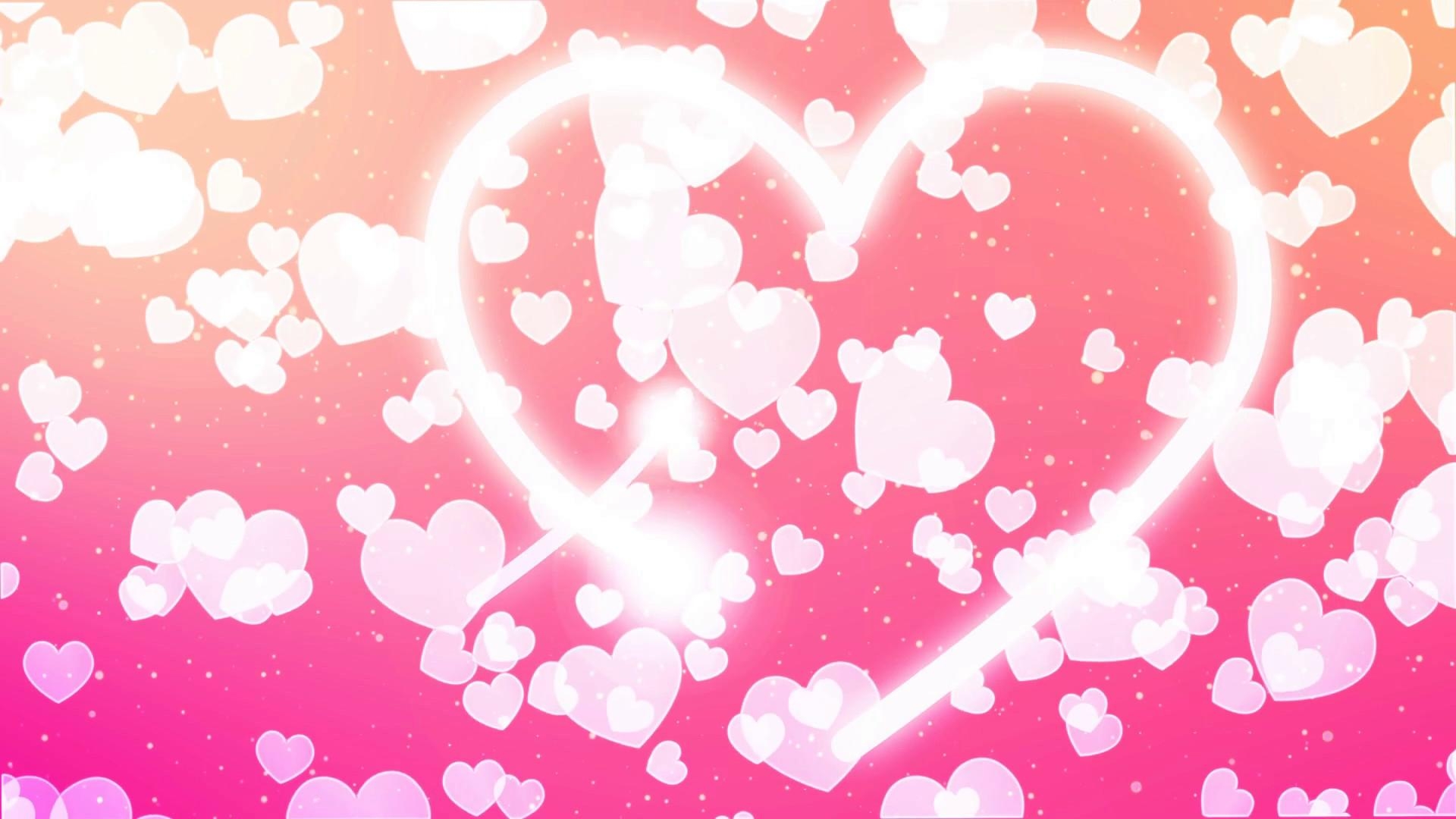 1920x1080 Pink Heart Background, Desktop