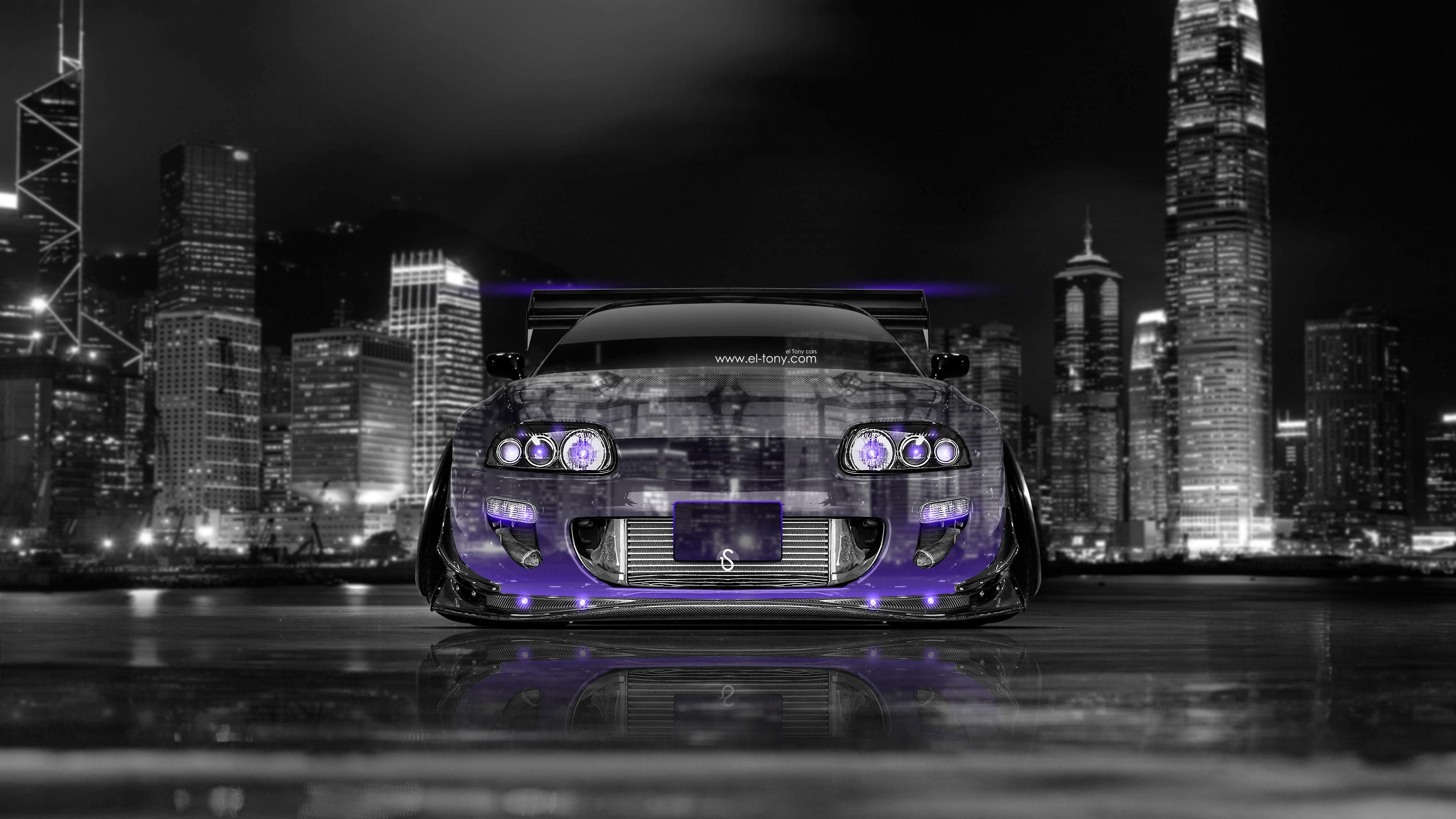 3840x2160 4K Wallpaper Toyota Supra JDM Front Crystal City Car 2014, Desktop