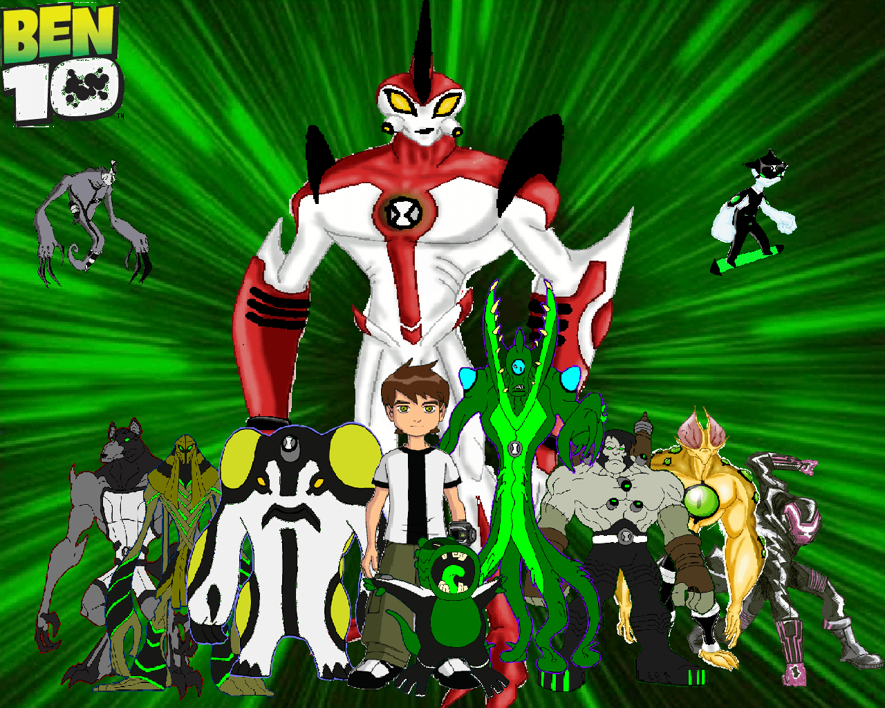 1280x1030 cartoon picture home ben 10 ben10 fight ben 10 picture ben10 fight, Desktop