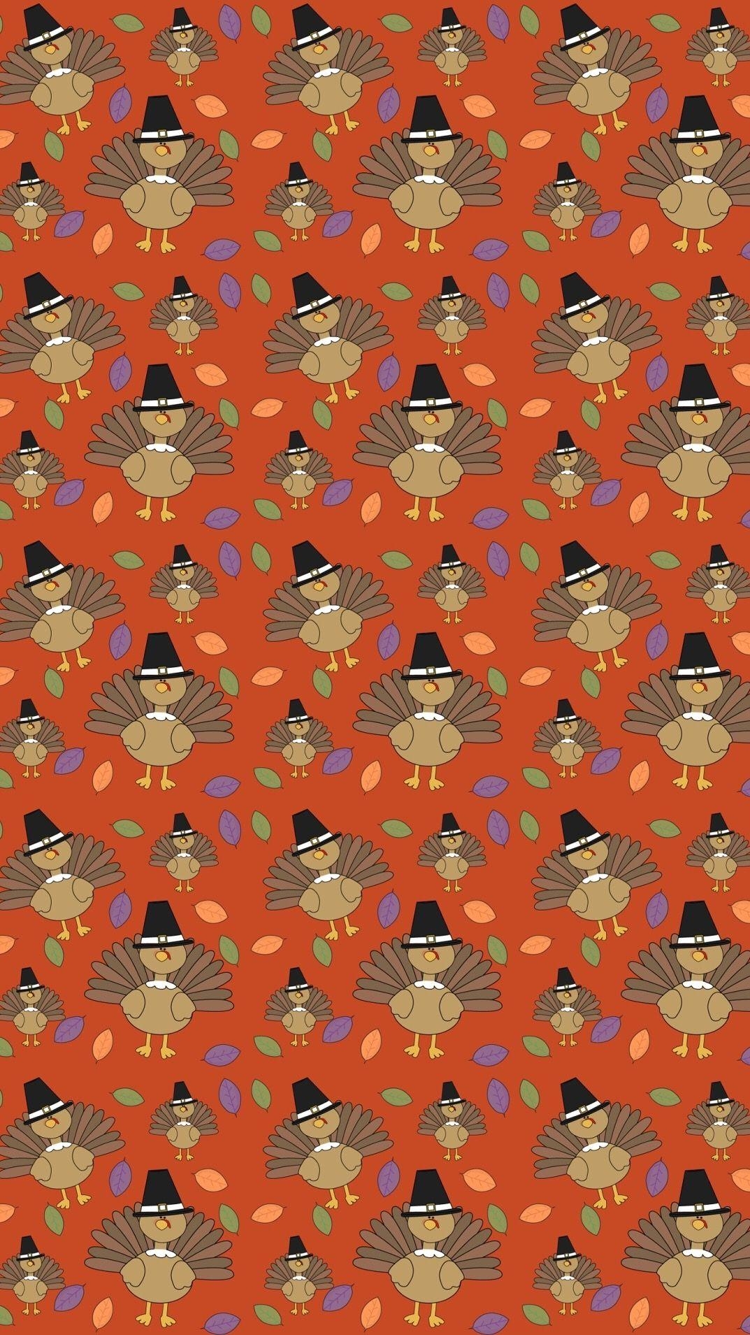 1080x1910 Thanksgiving Turkey Pattern Wallpaper. Thanksgiving iphone, Phone