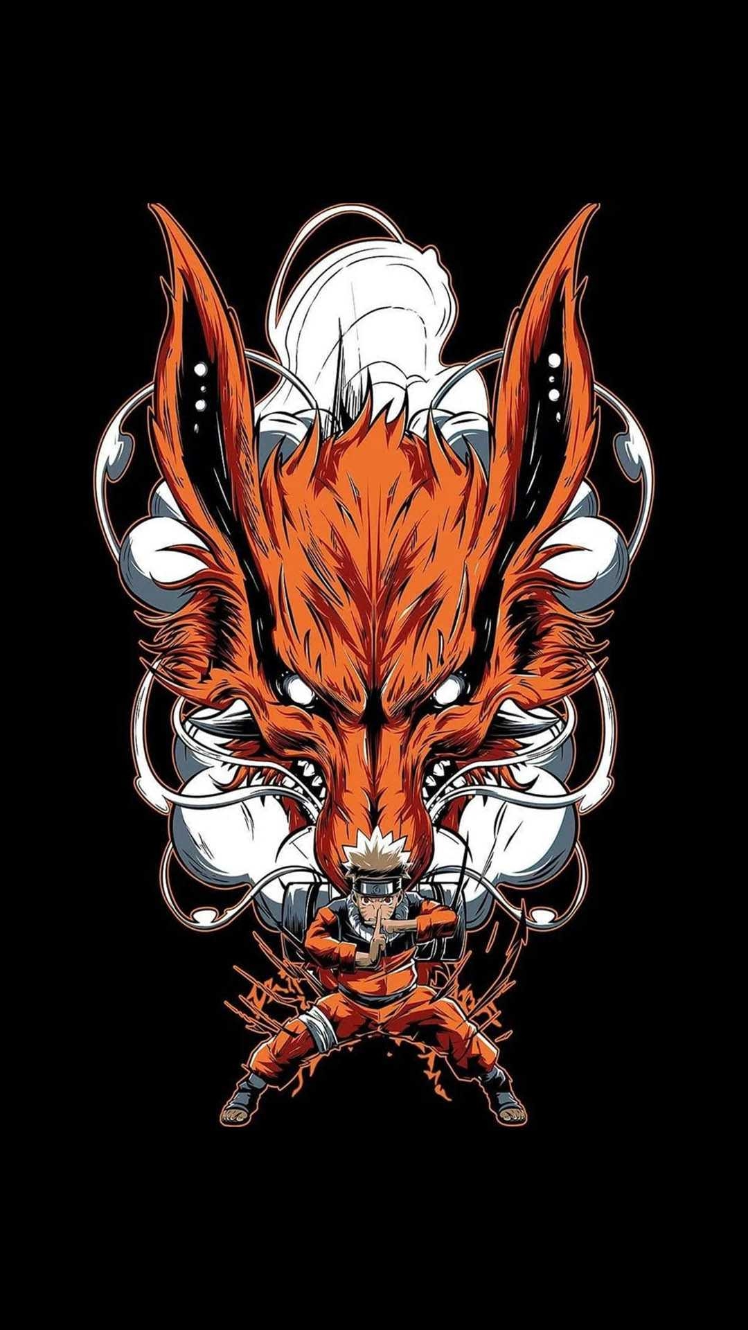 1080x1920 Kurama And Naruto Wallpaper, Phone