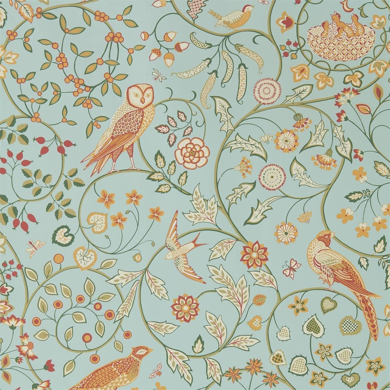 1370x1370 William Morris Wallpaper, Phone