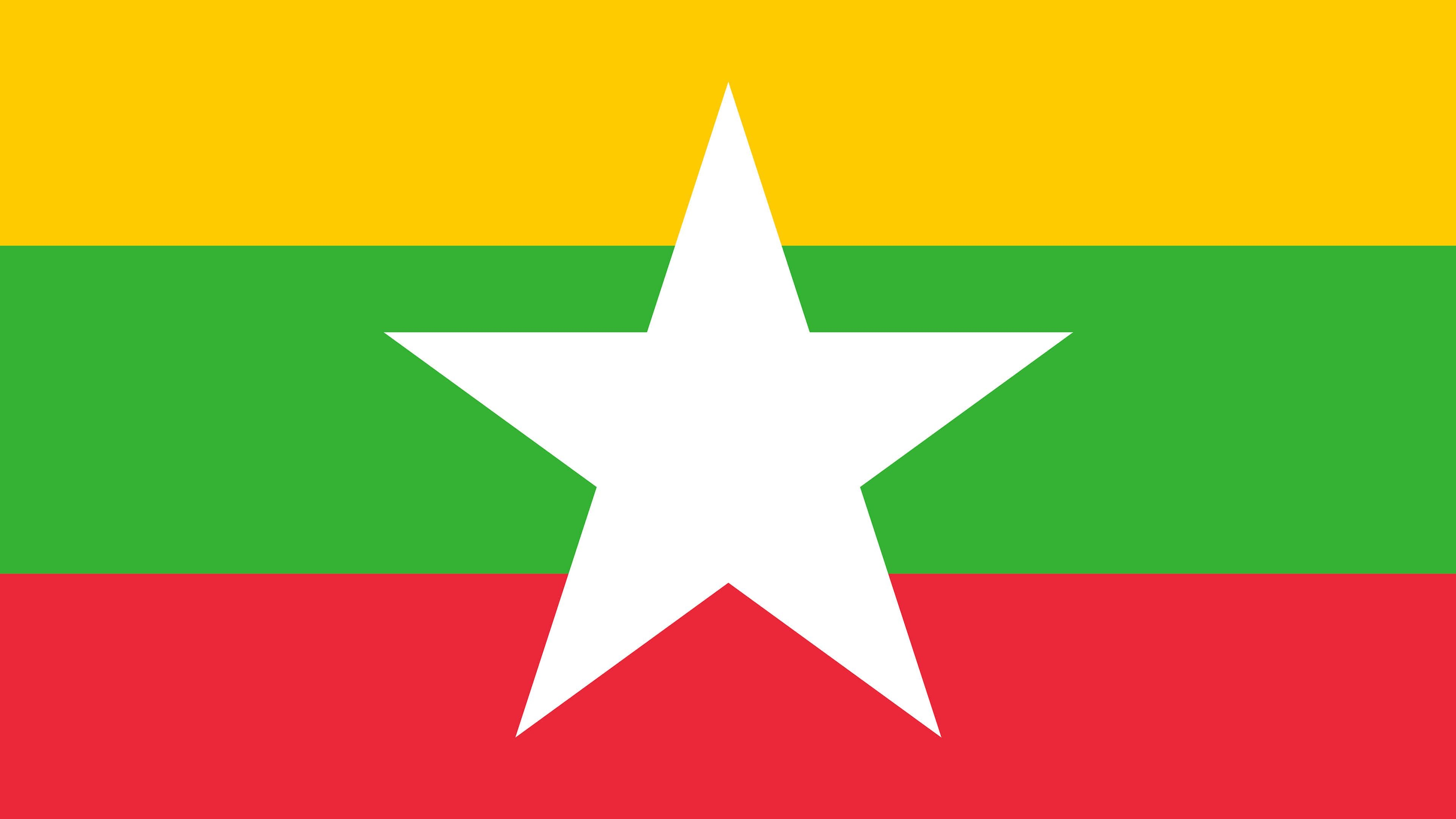 3840x2160 Myanmar Flag UHD 4K Wallpaper, Desktop