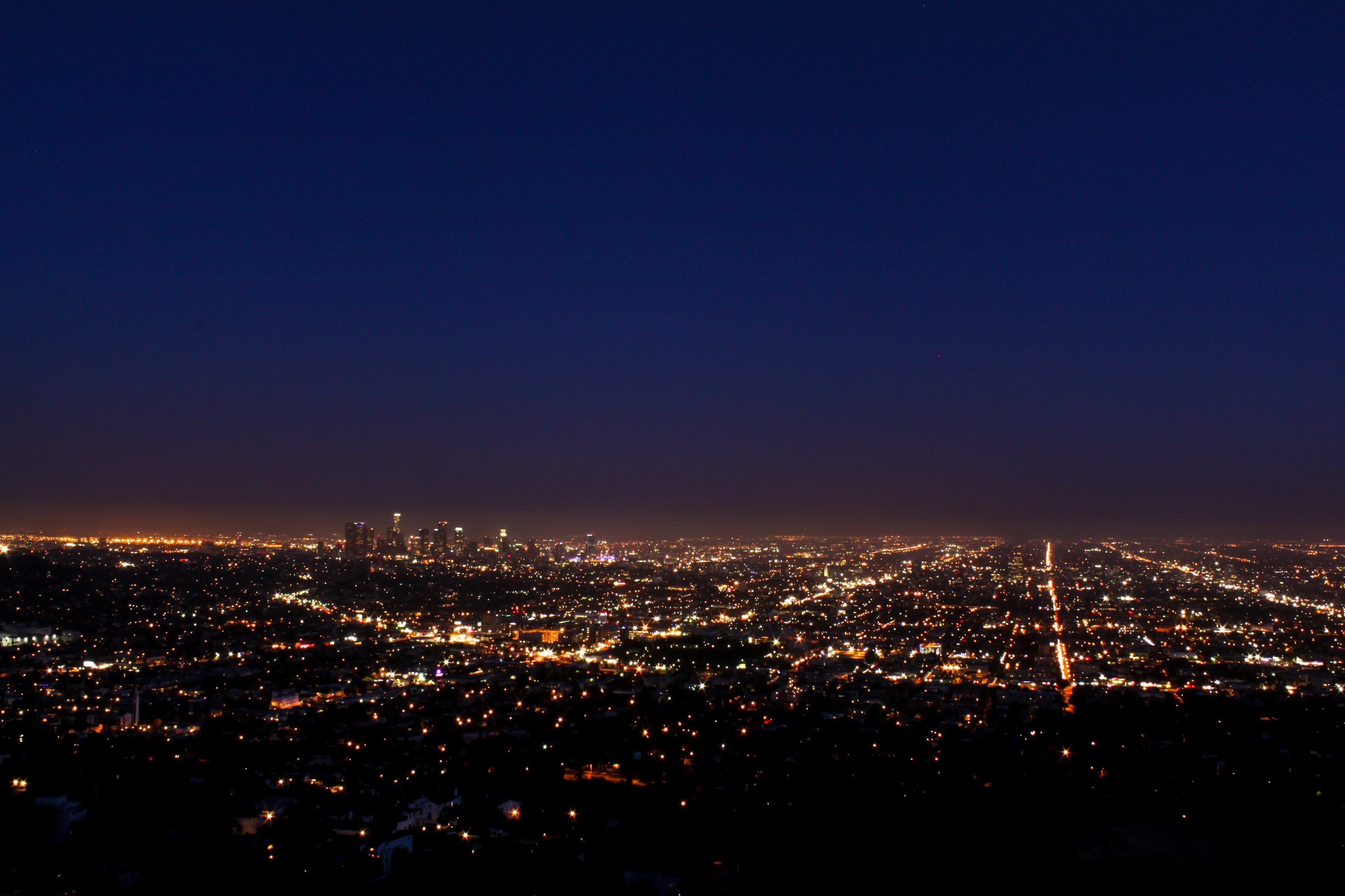 3840x2560 los angeles by night 4k wallpaper and background, Desktop