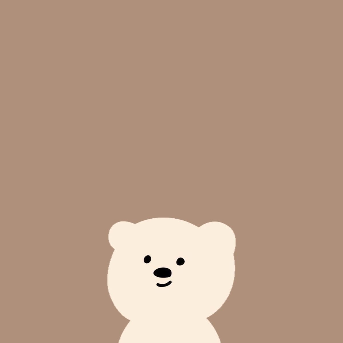 1200x1200 Brown Bear Home Screen. Cute home screen wallpaper, Bear wallpaper, Wallpaper iphone cute, Phone