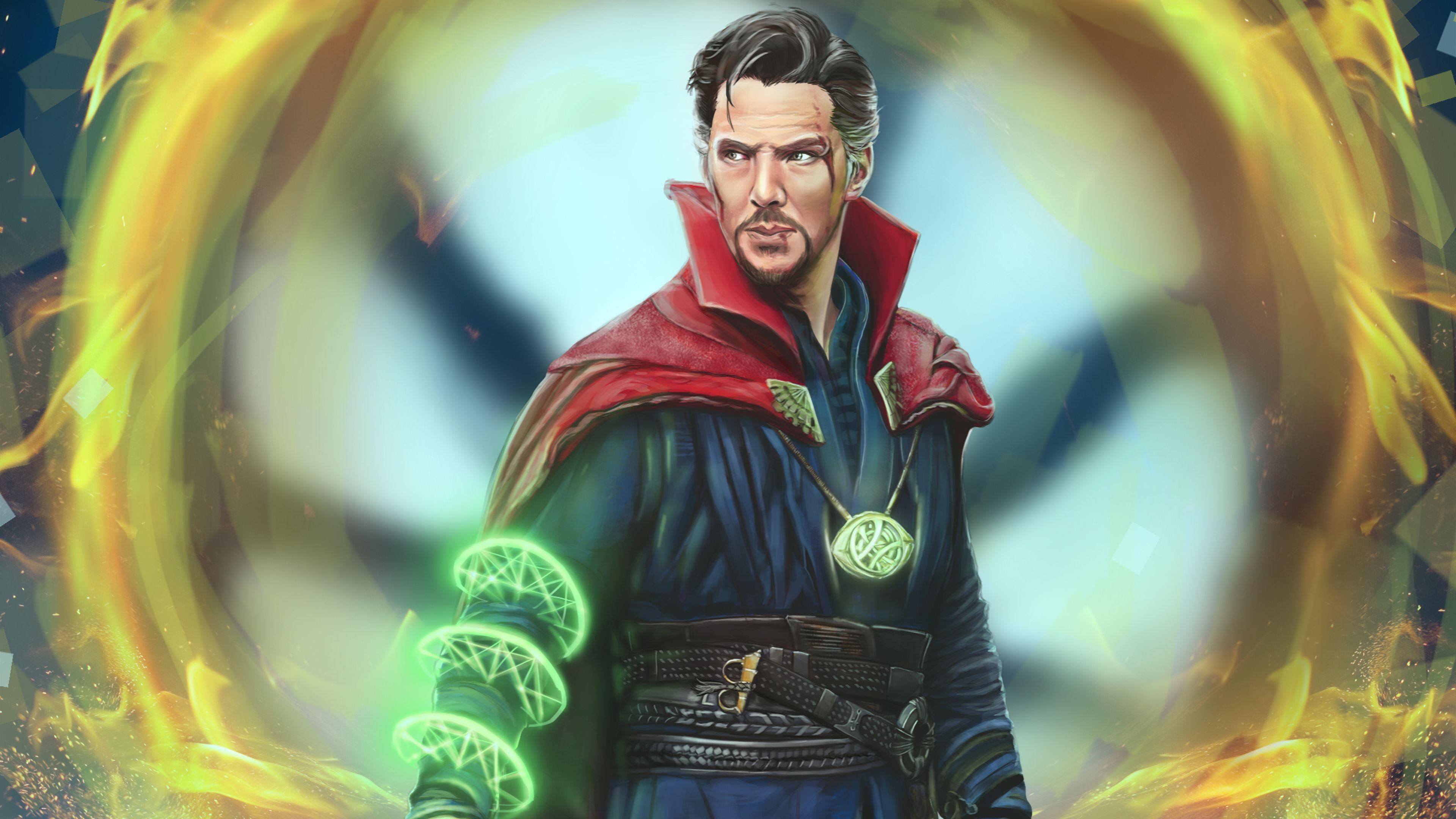 3840x2160 Wallpaper 4k Doctor Strange Marvel Comic Art 5k 4k Wallpaper, 5k, Desktop