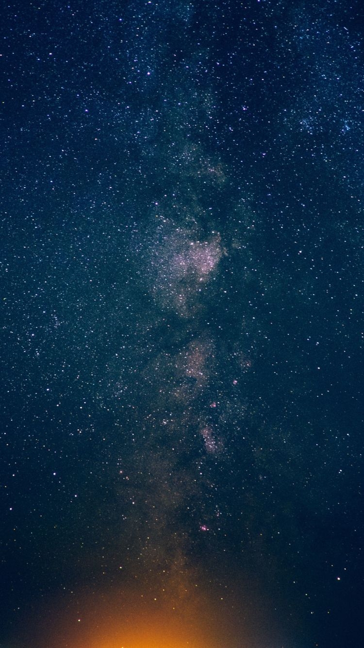 750x1340 Download  wallpaper night, sky, stars, milky way, iphone iphone  HD image, background, 1363, Phone