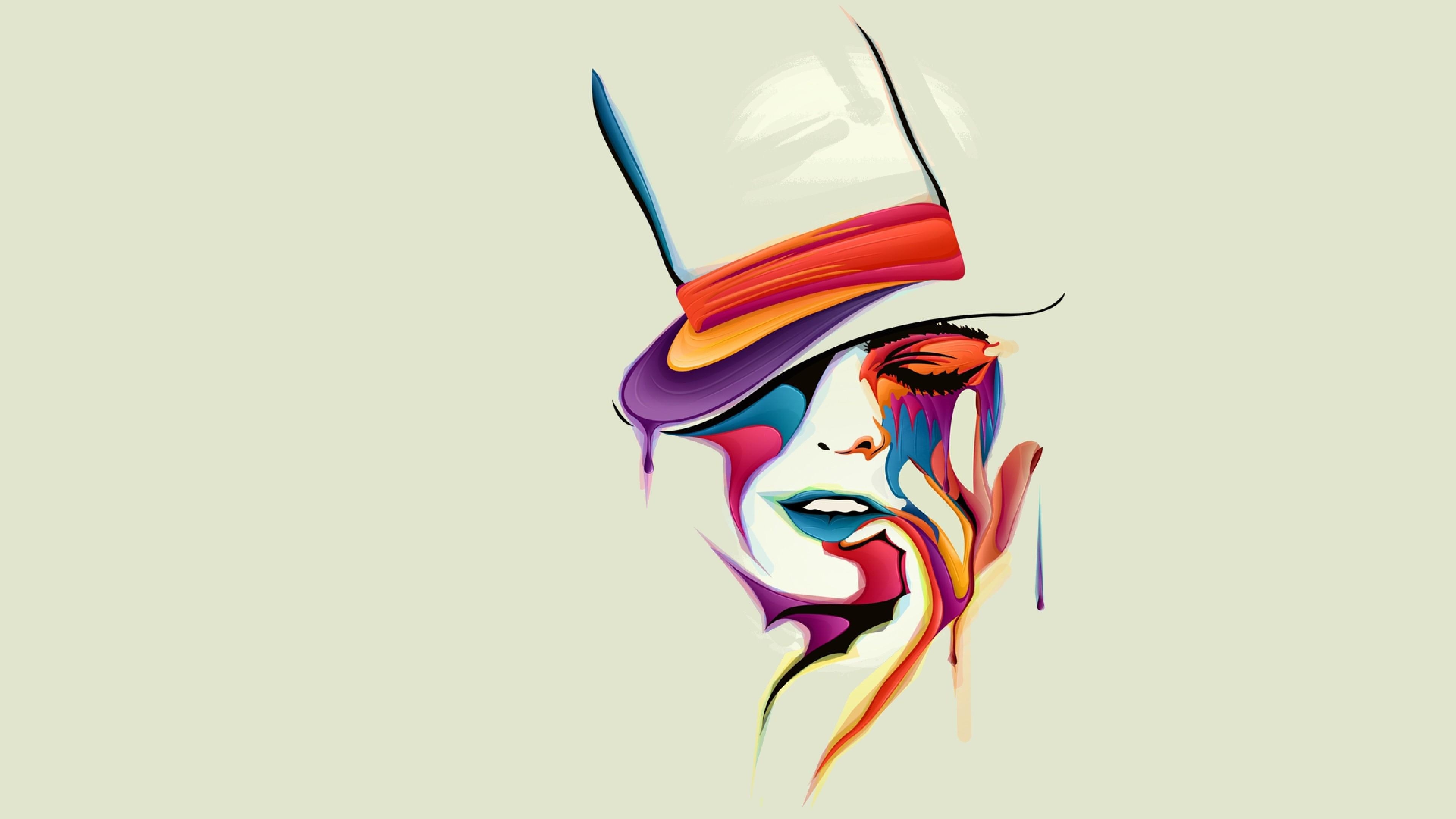 3840x2160 Face Vector Art, HD Artist, 4k Wallpaper, Image, Background, Desktop