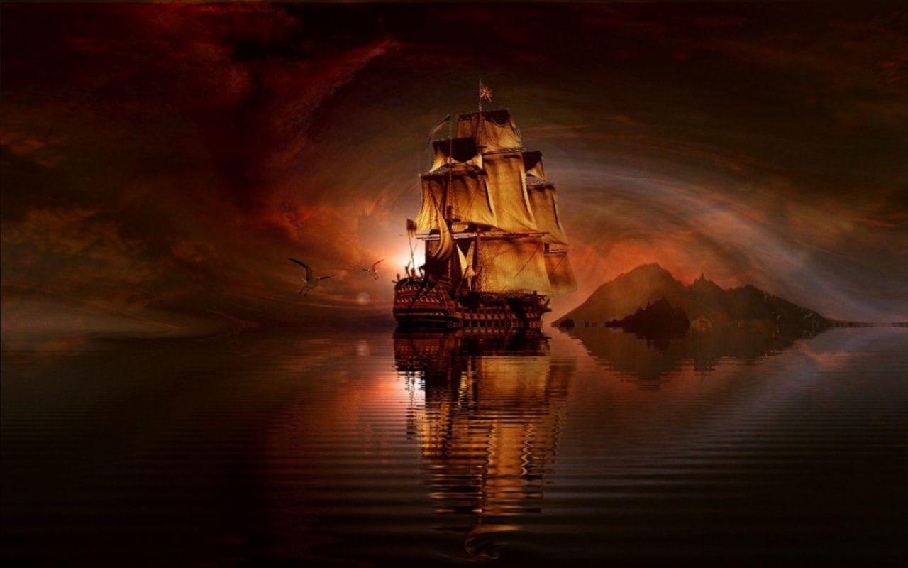 1280x800 Pirate Ship Wallpaper, Desktop