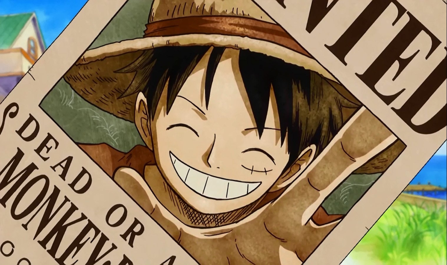 1520x900 Luffy Wanted (One Piece) wallpaperx900, Desktop