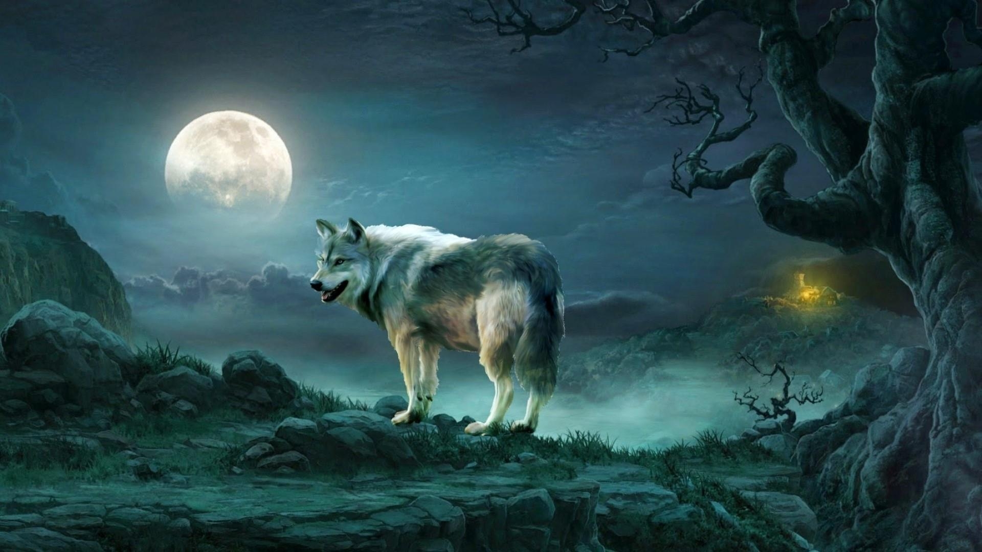 1920x1080 Wolf Fantasy Wallpaper, Desktop